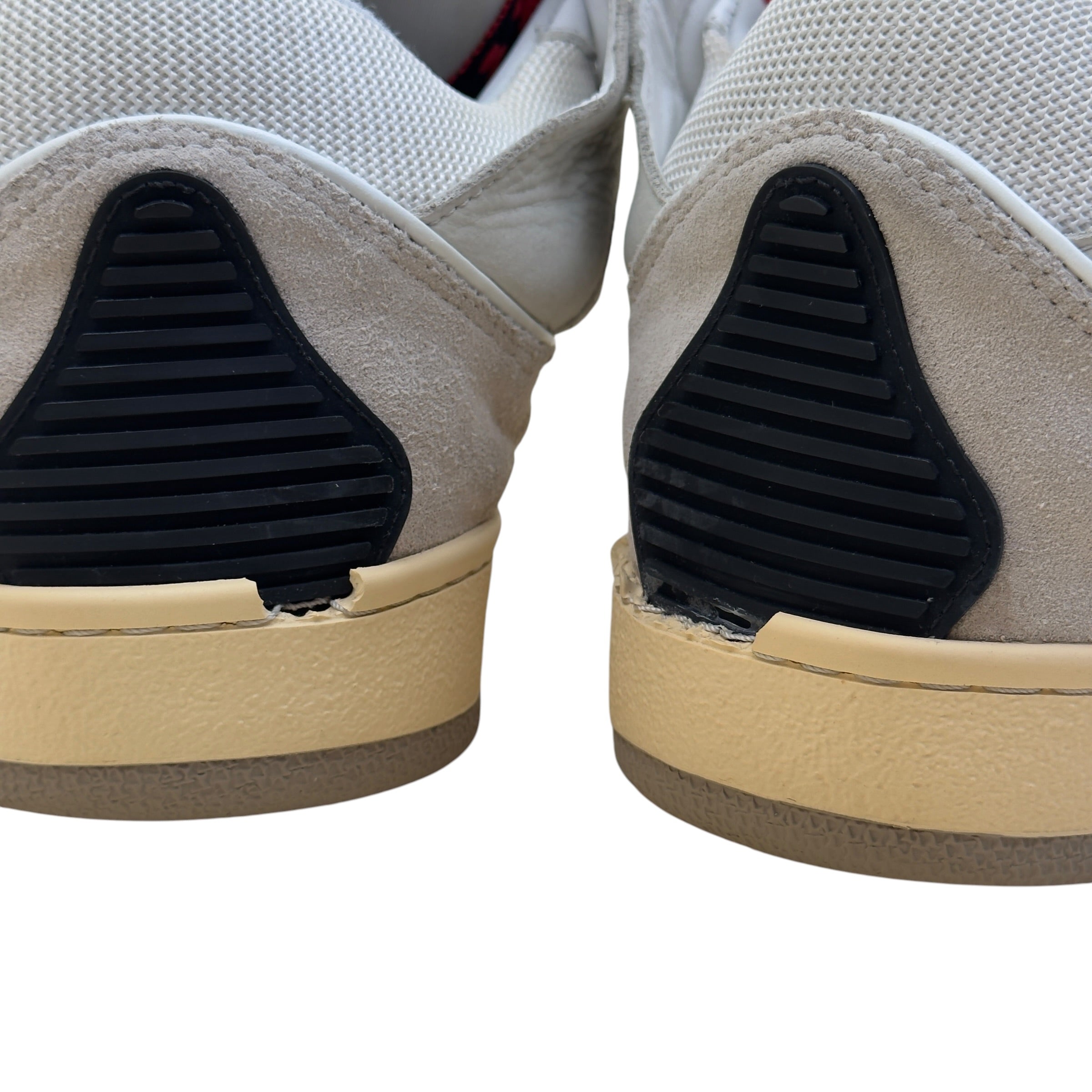 LANVIN CURB LEATHER SNEAKER WHITE / BLACK 43 / UK9