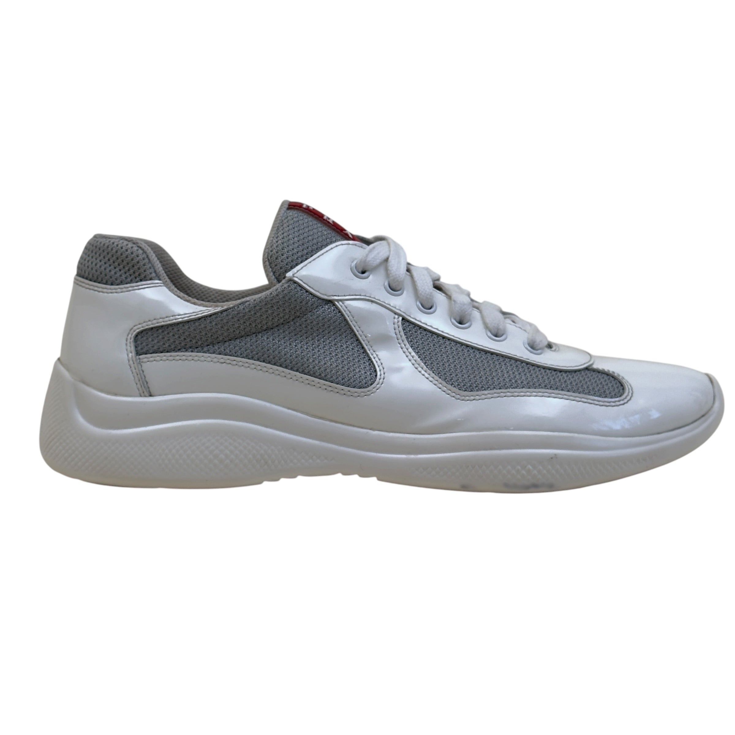 PRADA AMERICA'S CUP SNEAKERS WHITE / GREY UK9