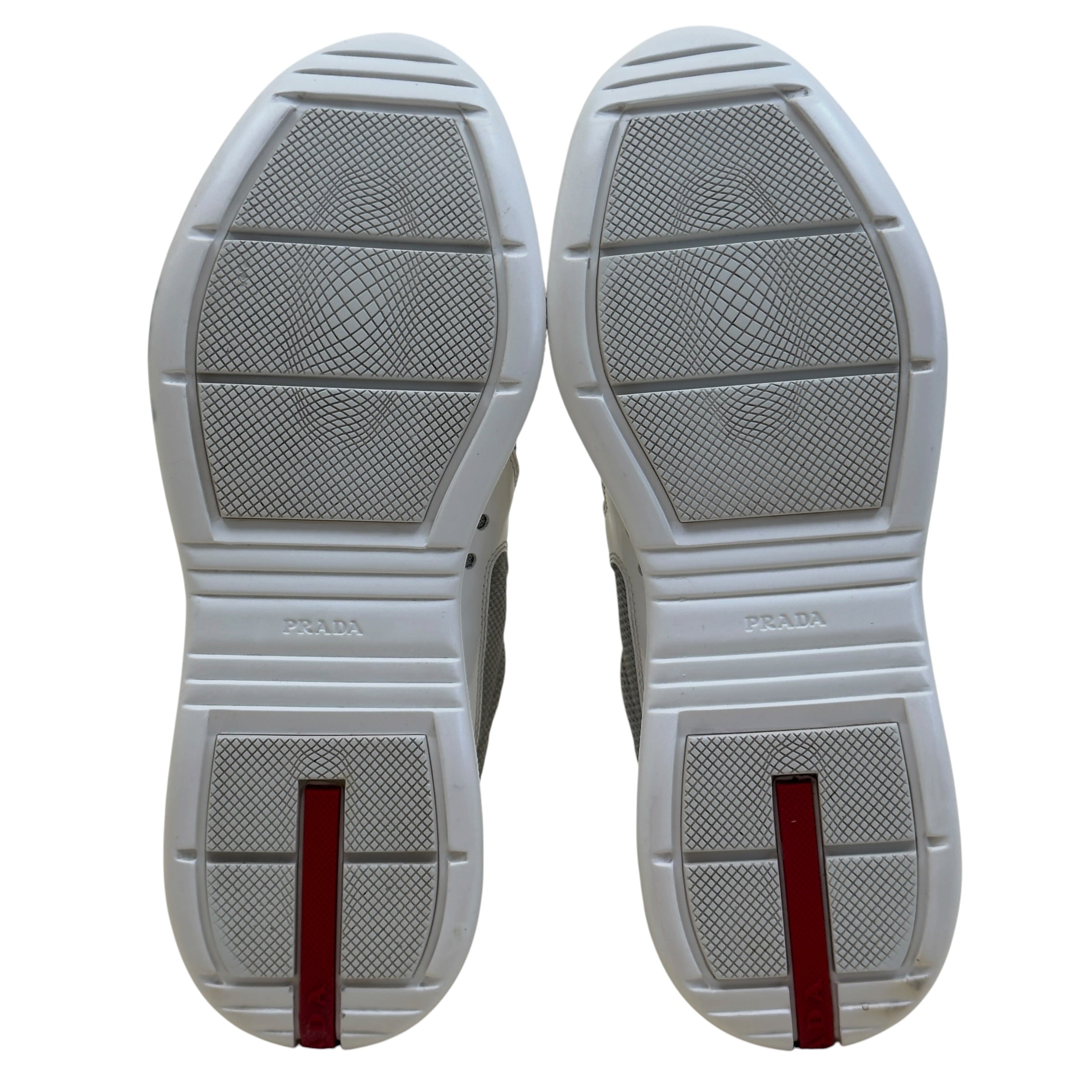 PRADA AMERICA'S CUP SNEAKERS WHITE / GREY UK9