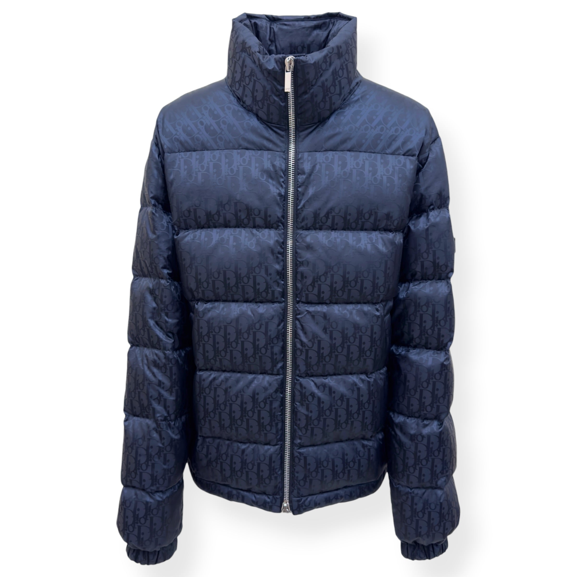 DIOR OBLIQUE DOWN PUFFER JACKET BLACK 50 / L