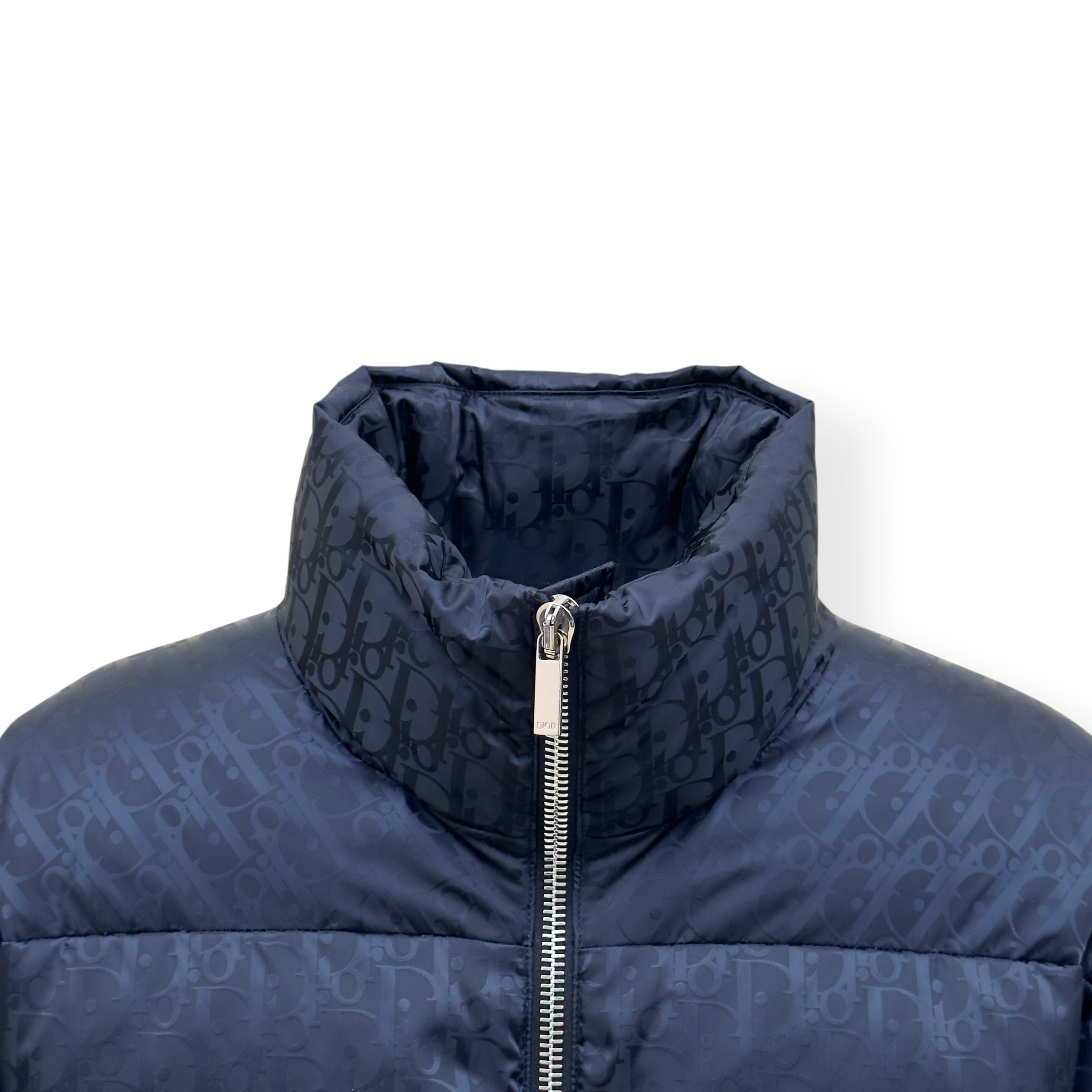 DIOR OBLIQUE DOWN PUFFER JACKET BLACK 50 / L