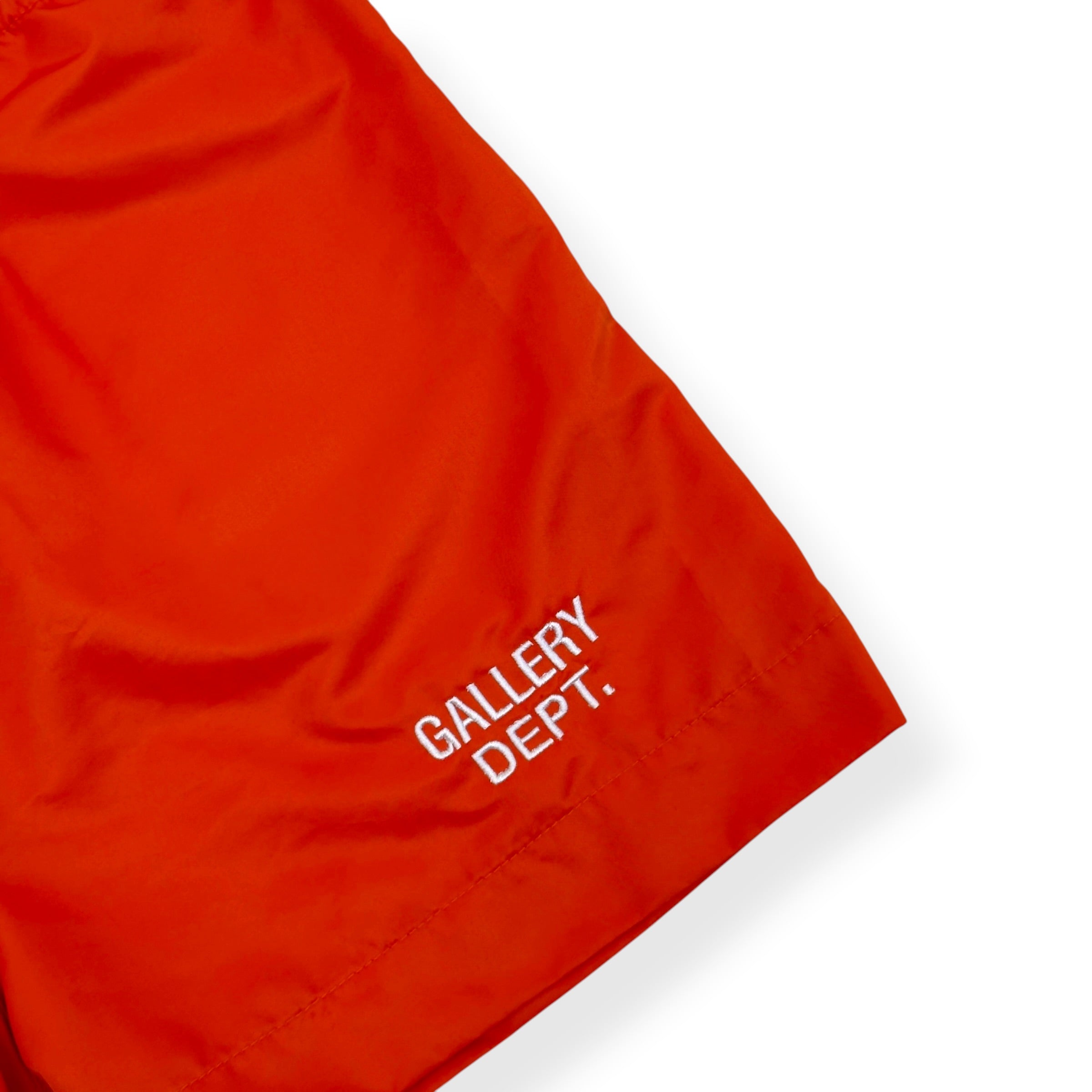 GALLERY DEPT ART ON DISPLAY NYLON SHORTS ORANGE M