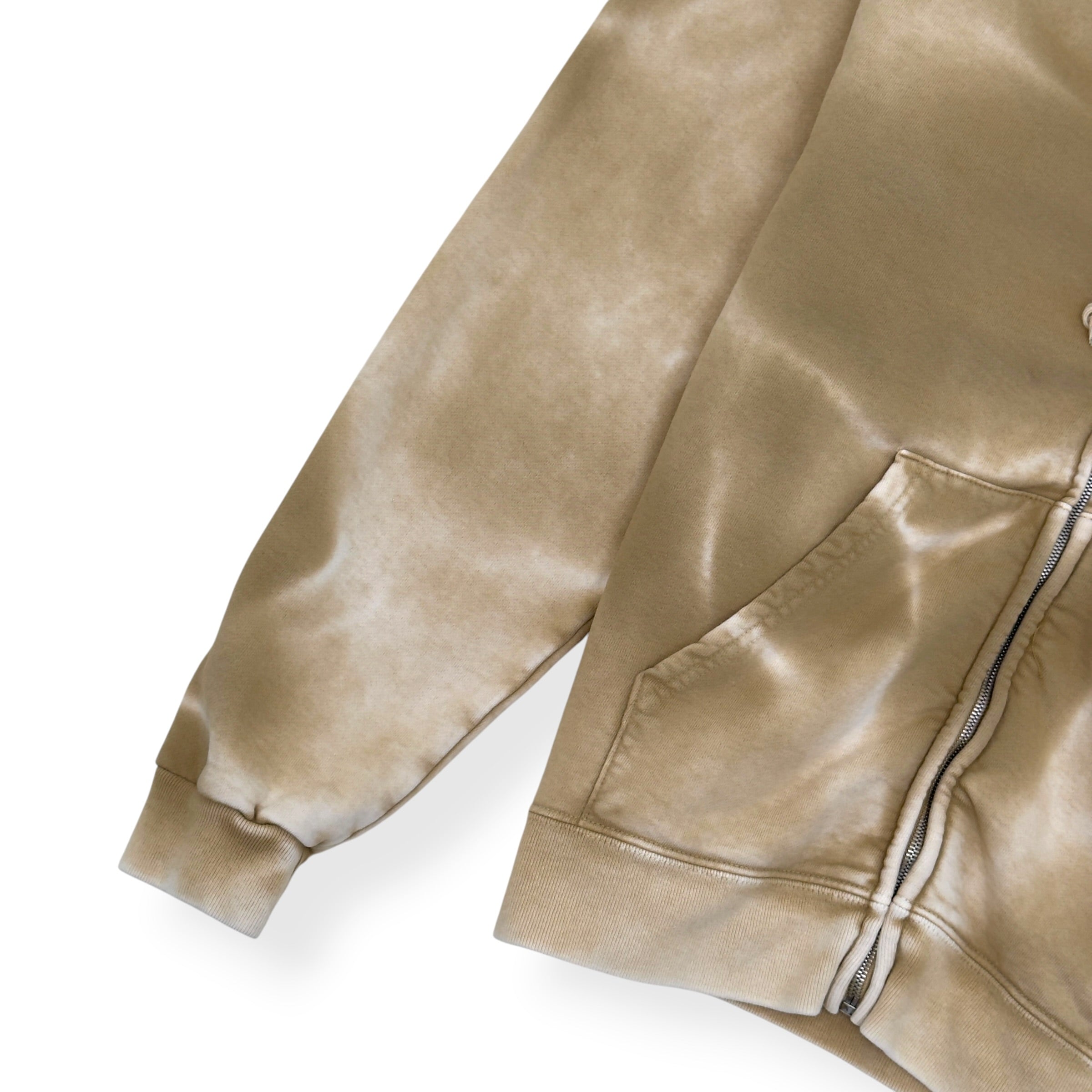 GALLERY DEPT. DEPT DE LA GALERIE ZIP-UP HOODIE TAN XL