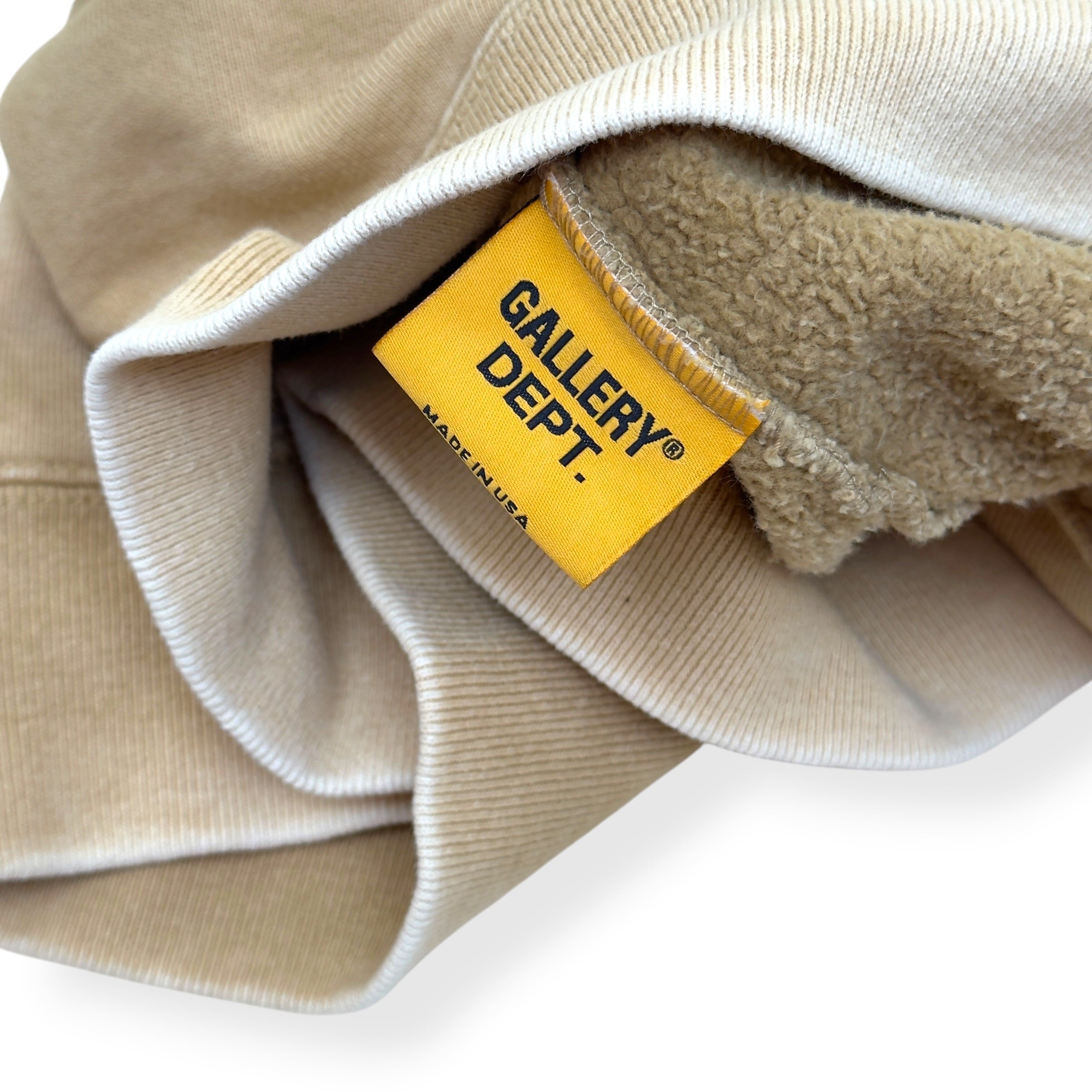 GALLERY DEPT. DEPT DE LA GALERIE ZIP-UP HOODIE TAN XL