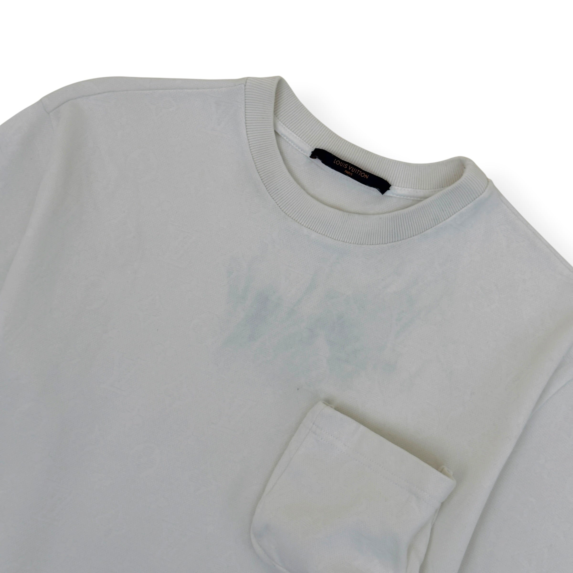 LOUIS VUITTON MONOGRAM SIGNATURE 3D POCKET T-SHIRT WHITE M