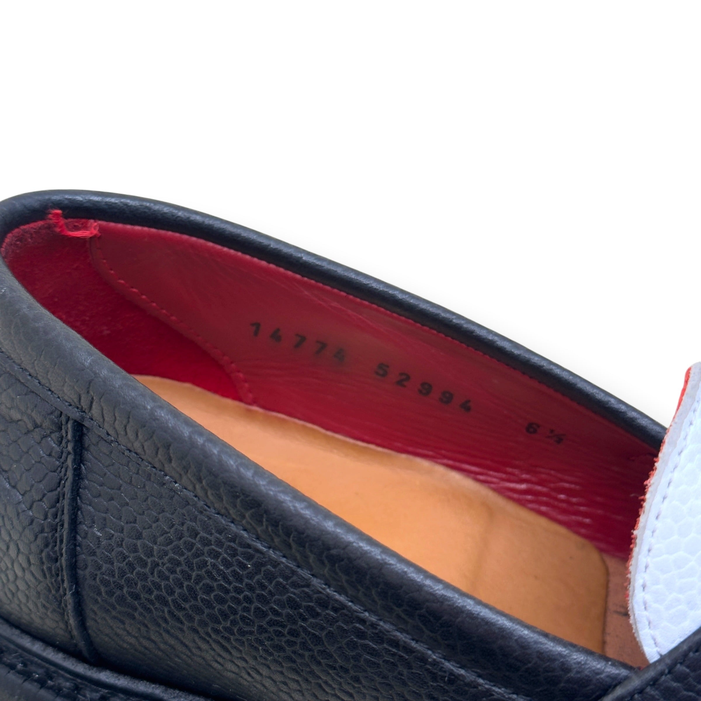 BLACKSTOCK & WEBER ELLIS LOAFERS BLACK / WHITE US6.5 / UK5.5