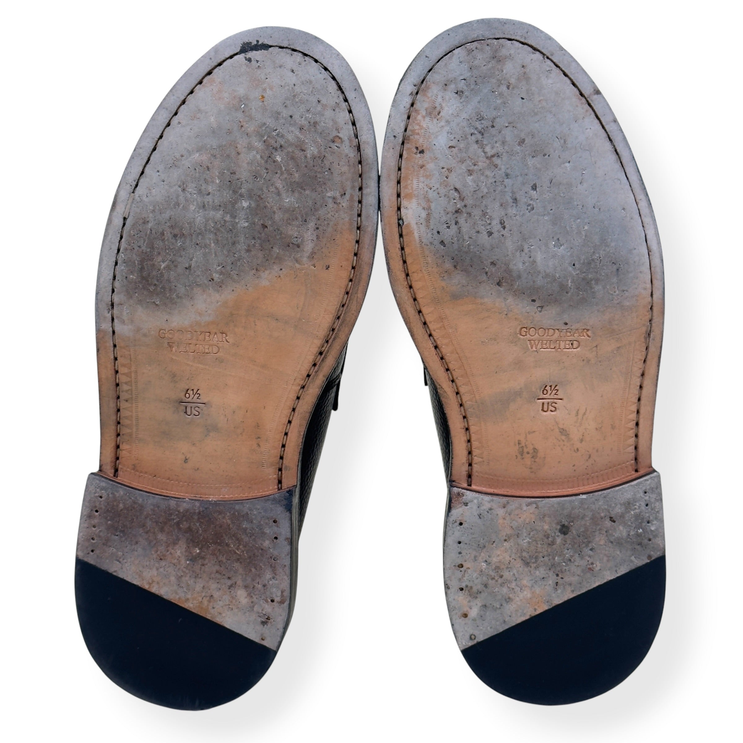 BLACKSTOCK & WEBER ELLIS LOAFERS BLACK / WHITE US6.5 / UK5.5
