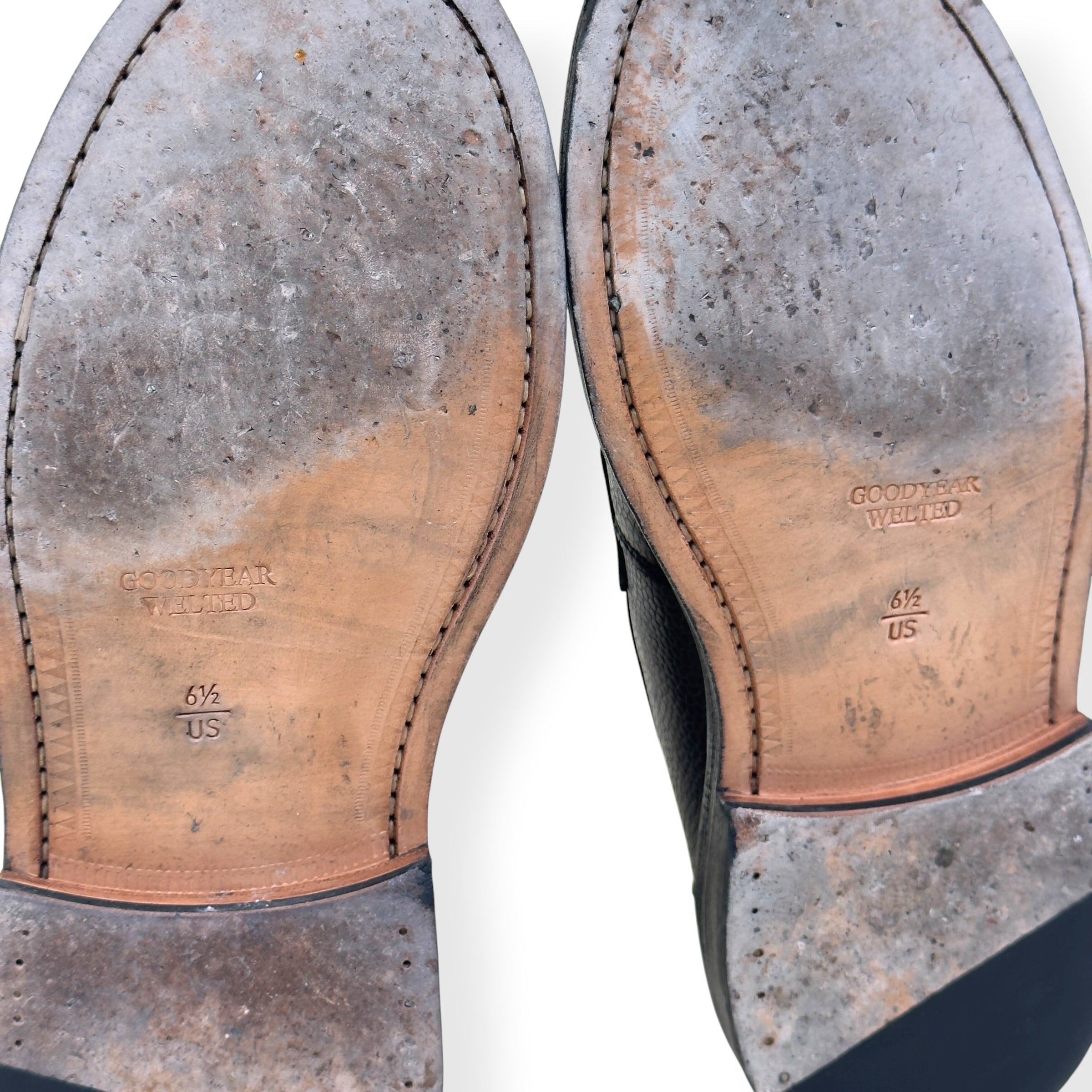 BLACKSTOCK & WEBER ELLIS LOAFERS BLACK / WHITE US6.5 / UK5.5