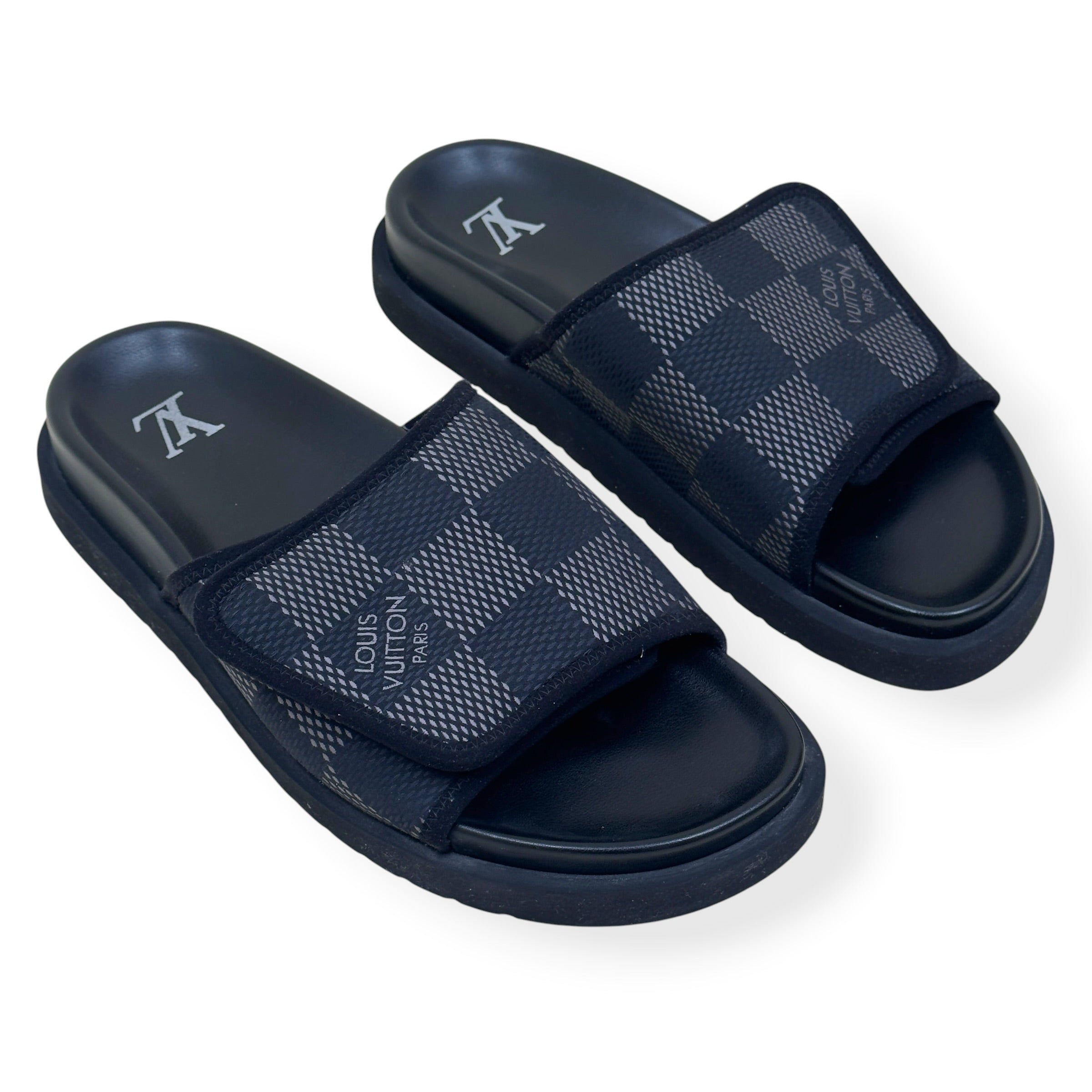 LOUIS VUITTON MIAMI MULES LUXURY BLACK UK6
