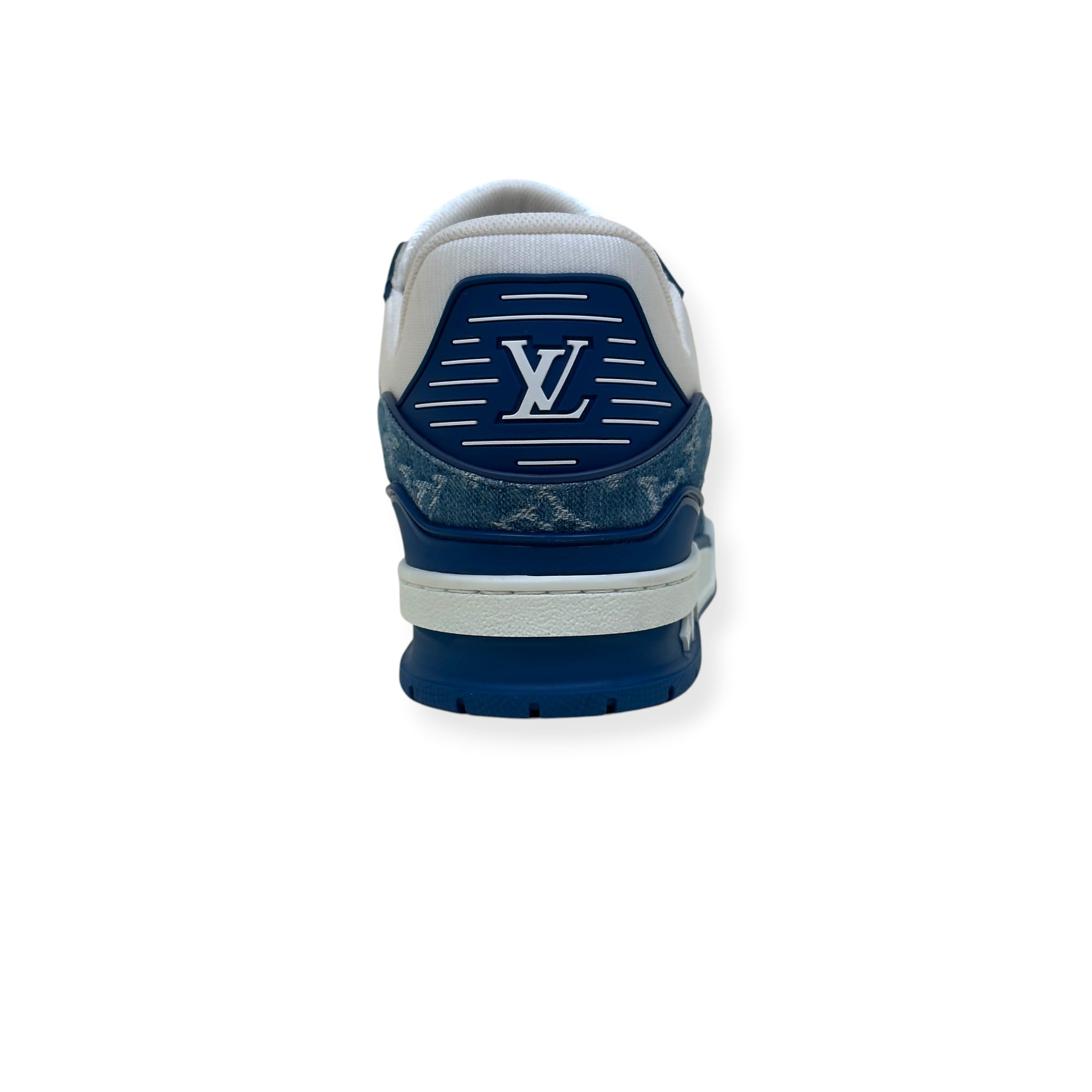 LOUIS VUITTON DENIM LV TRAINER BLUE / WHITE UK9.5