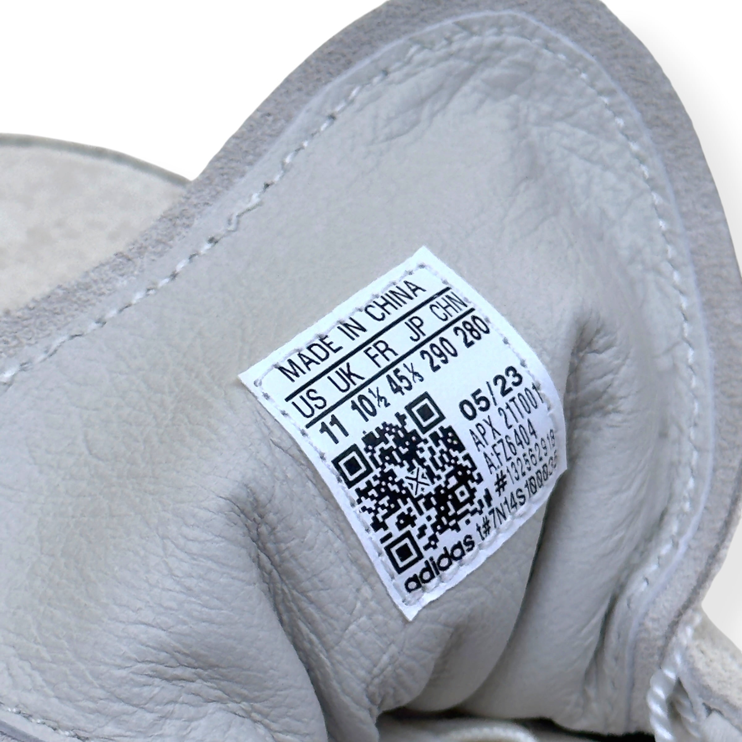 ADIDAS Y-3 GAZELLE SNEAKER CLEAR ONIX UK10.5