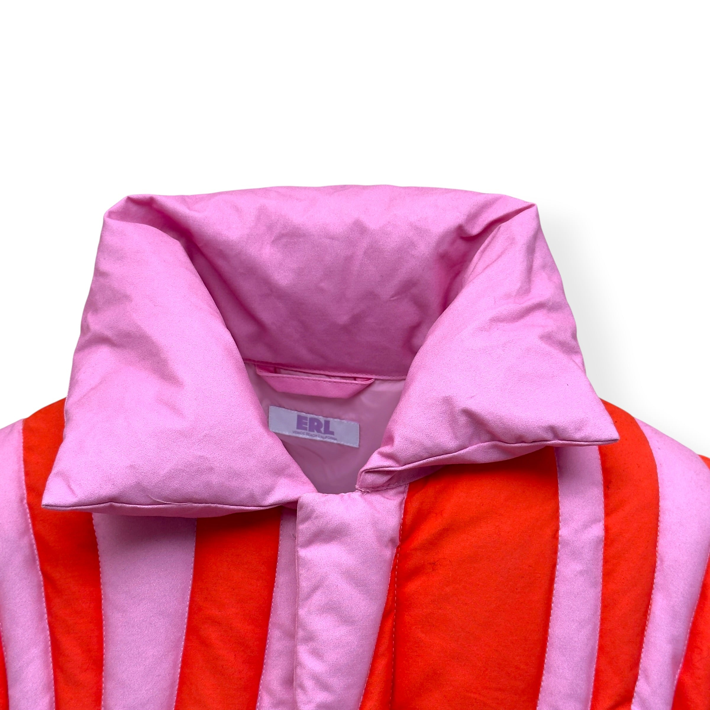 ERL SUNBURST PRINT PUFFER JACKET PINK XL
