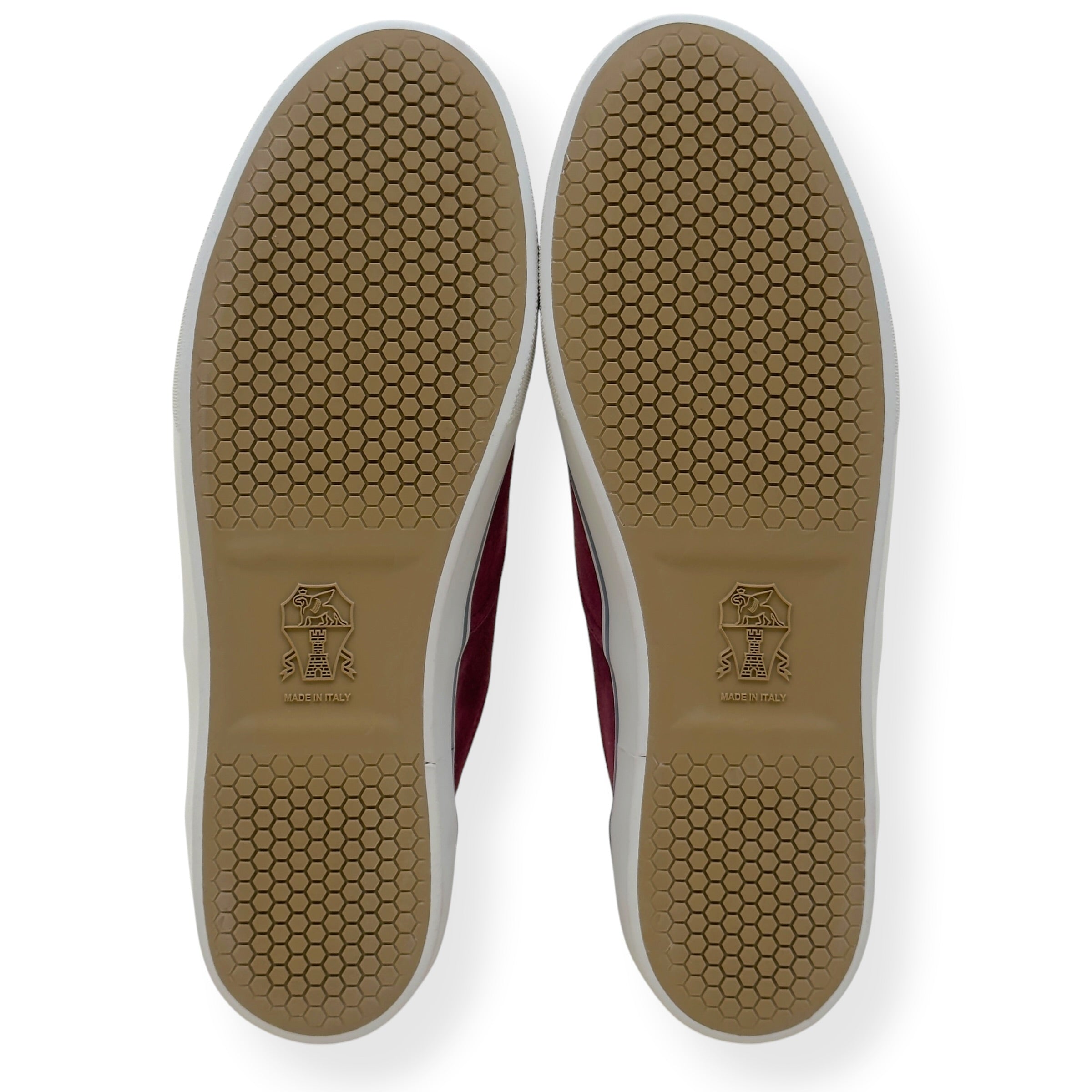 BRUNELLO CUCINELLI SUEDE SNEAKER BORDEAUX RED 45.5 / UK11.5