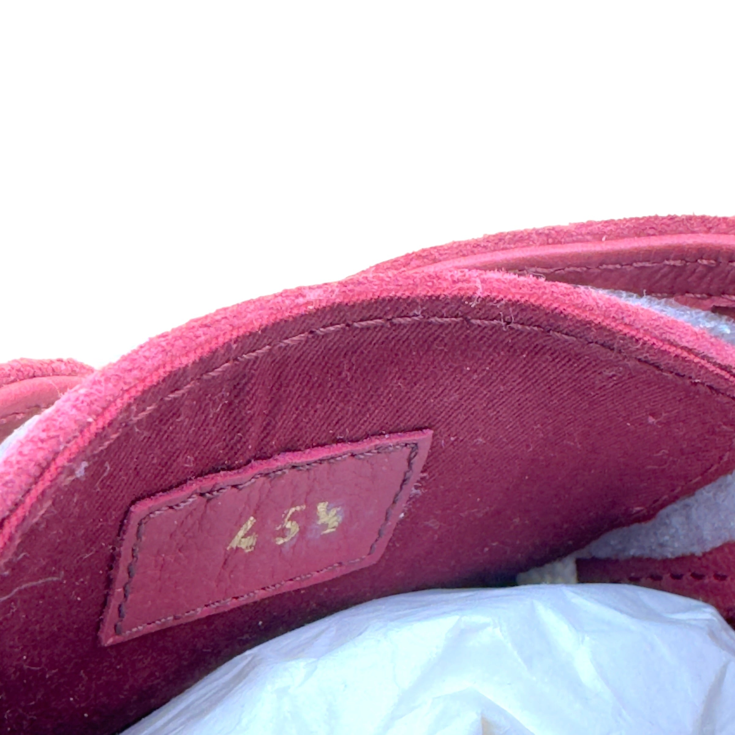 BRUNELLO CUCINELLI SUEDE SNEAKER BORDEAUX RED 45.5 / UK11.5