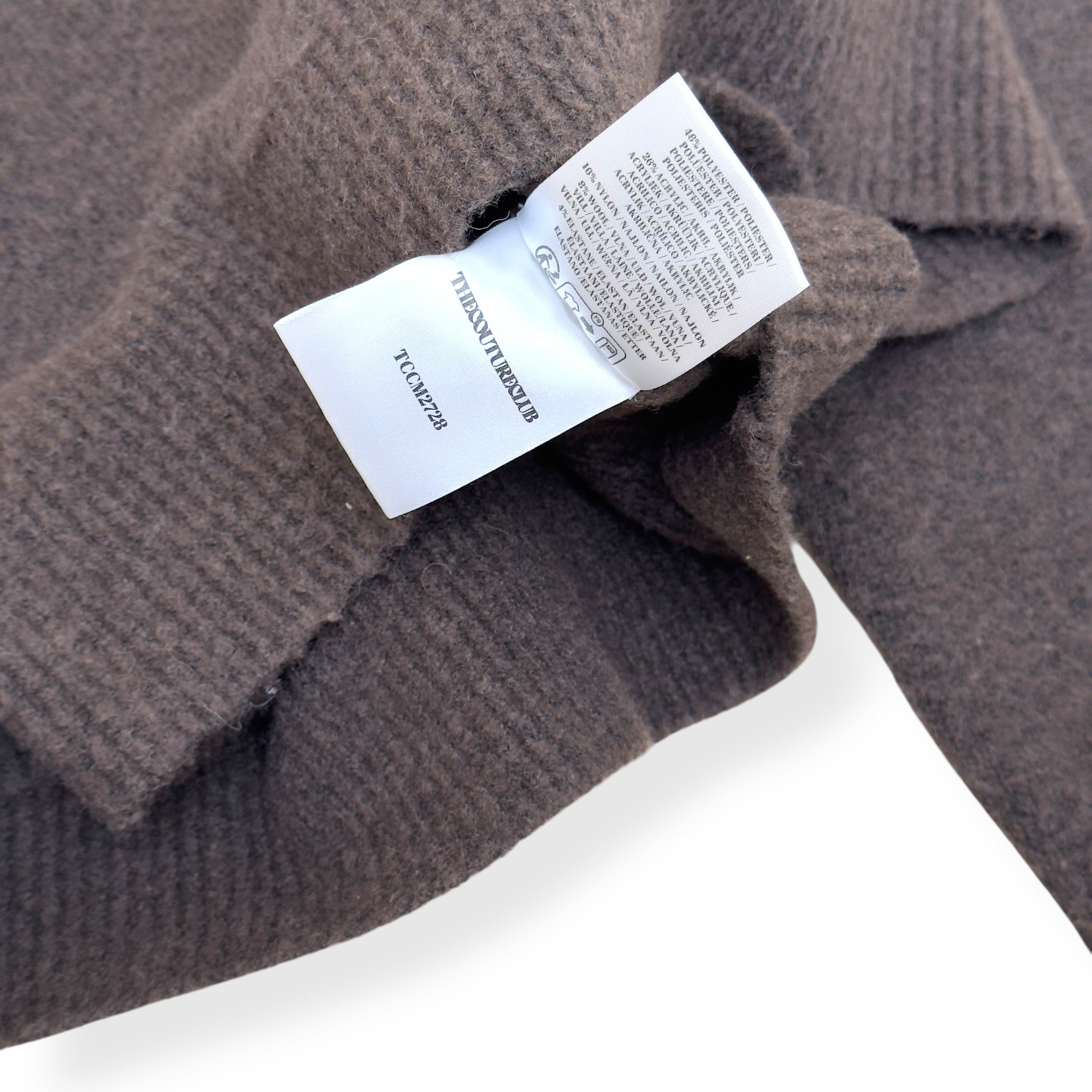 THE COUTURE CLUB FLUFFY LOGO JUMPER BROWN XL