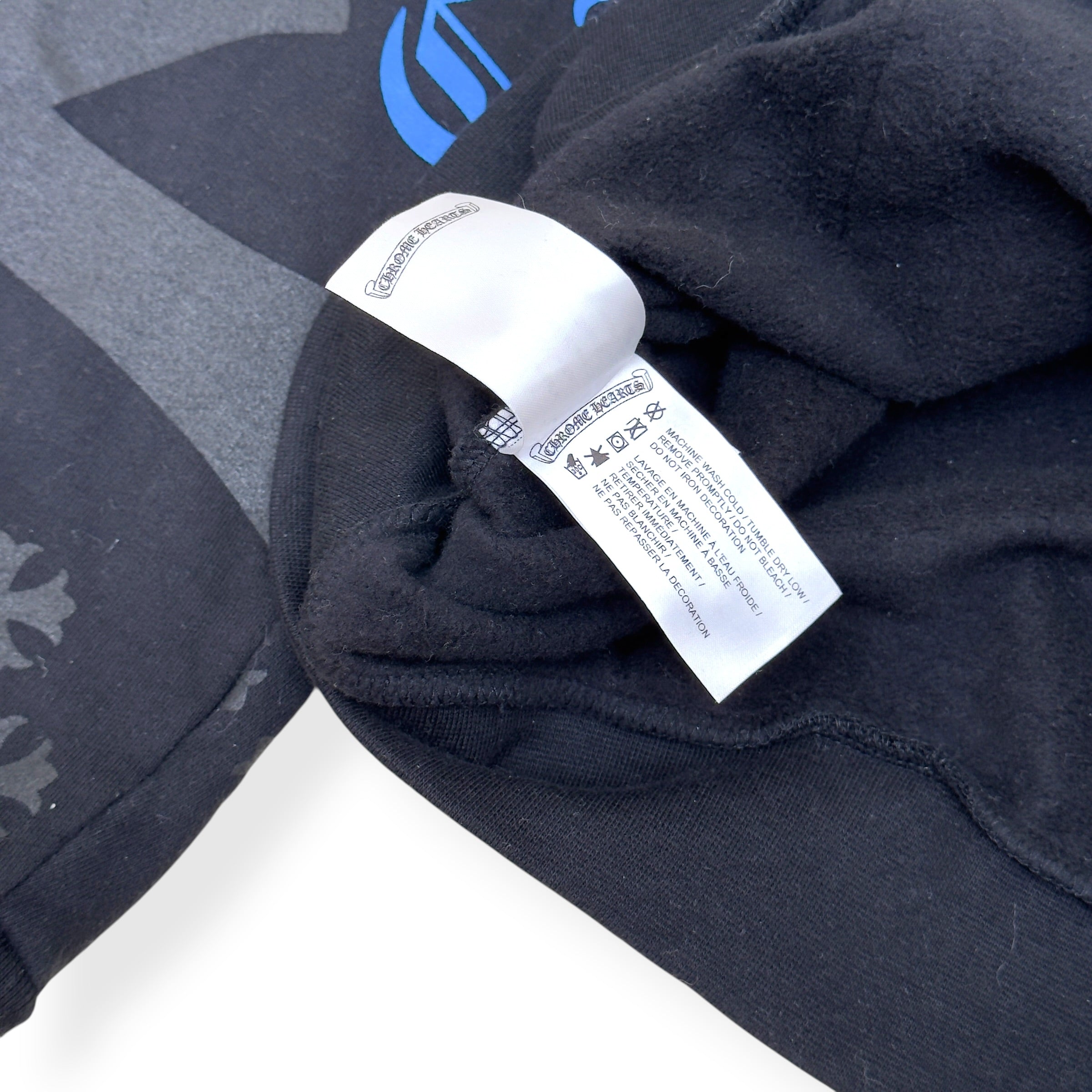 CHROME HEARTS STENCIL MONOGRAM HOODIE BLACK / MULTICOLOURED L