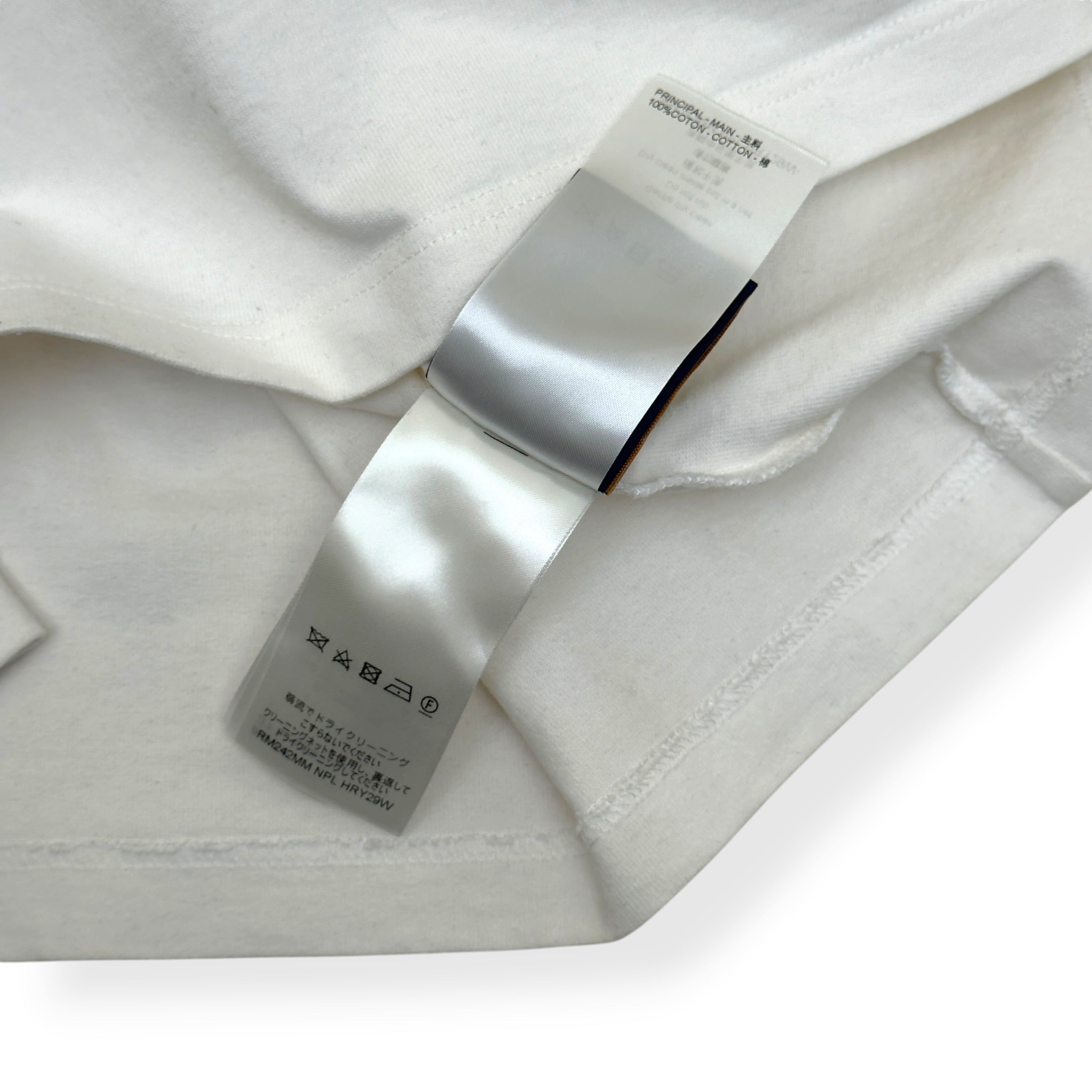 LOUIS VUITTON LOVERS EMBROIDERED T-SHIRT WHITE L