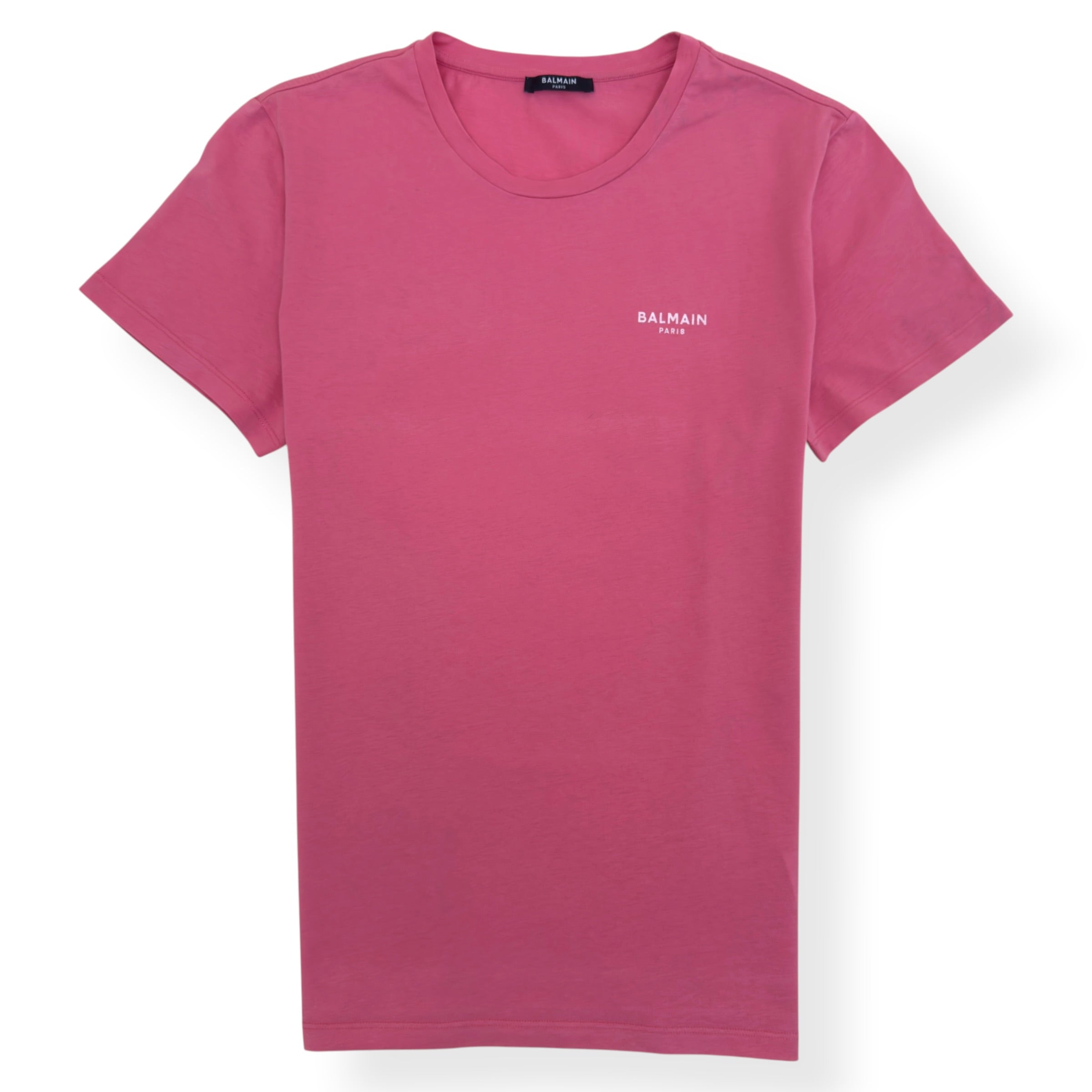 BALMAIN SMALL LOGO T-SHIRT PINK L