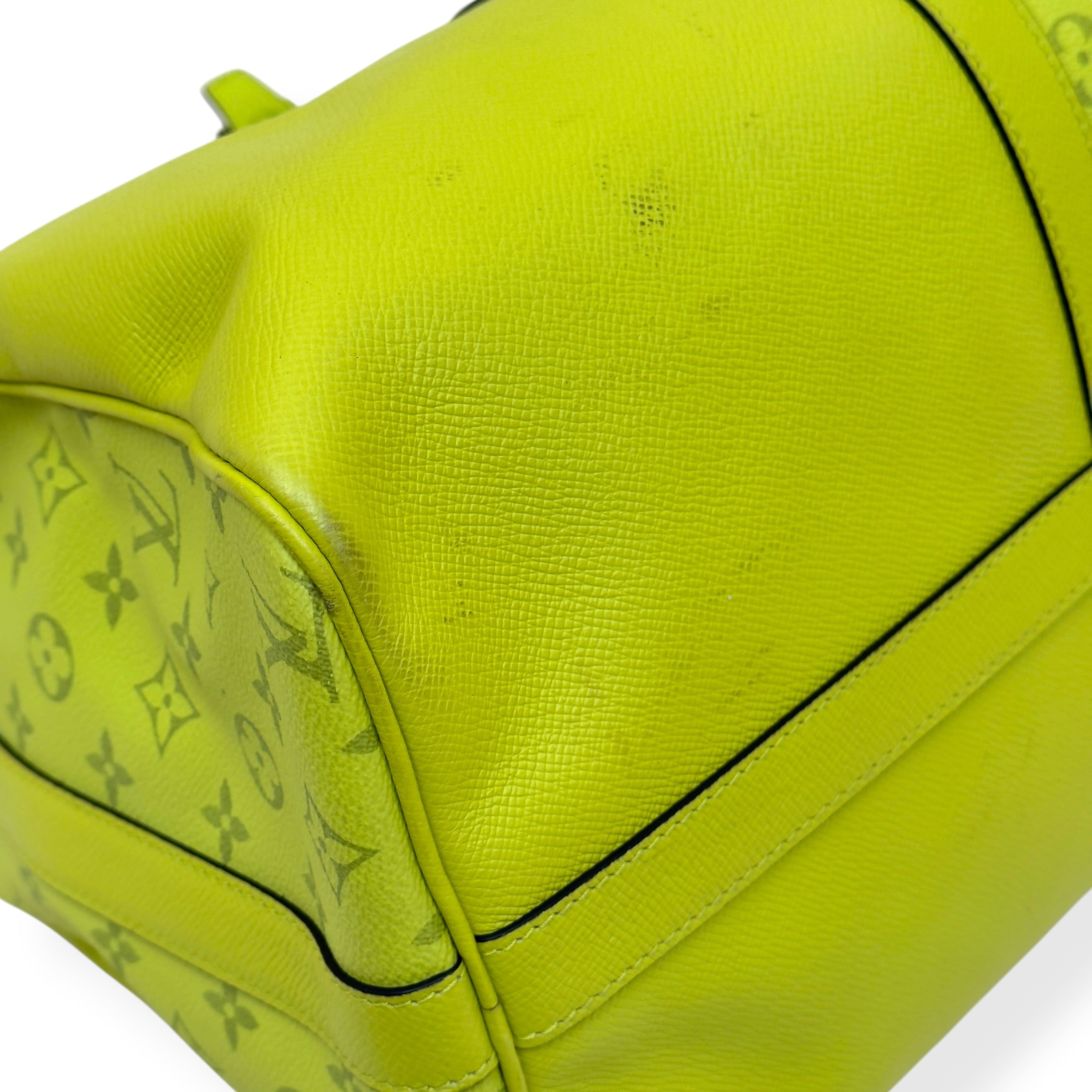 LOUIS VUITTON TAIGARAMA MONOGRAM KEEPALL YELLOW 50