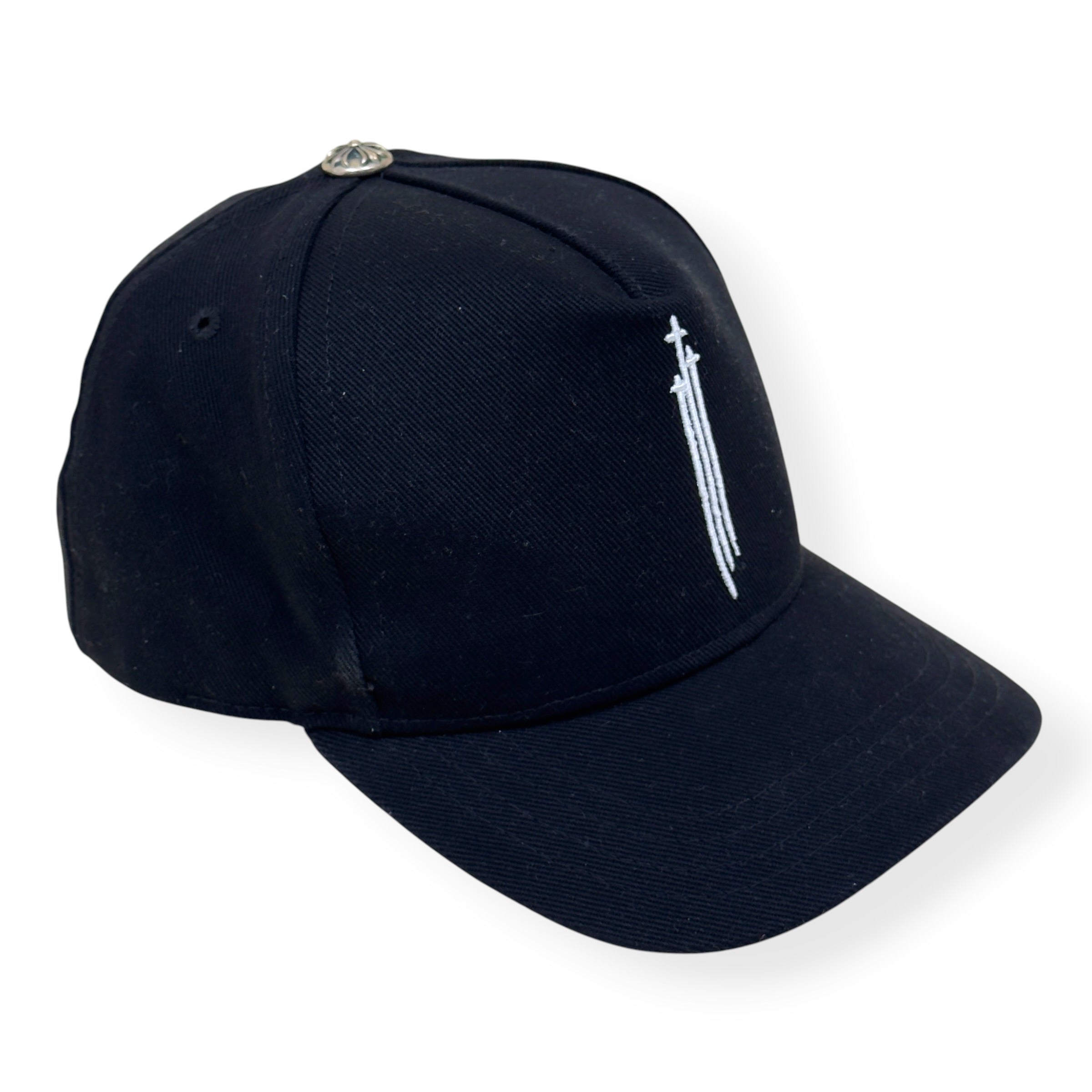 CHROME HEARTS RS3 DAGGER BASEBALL HAT BLACK / WHITE O/S