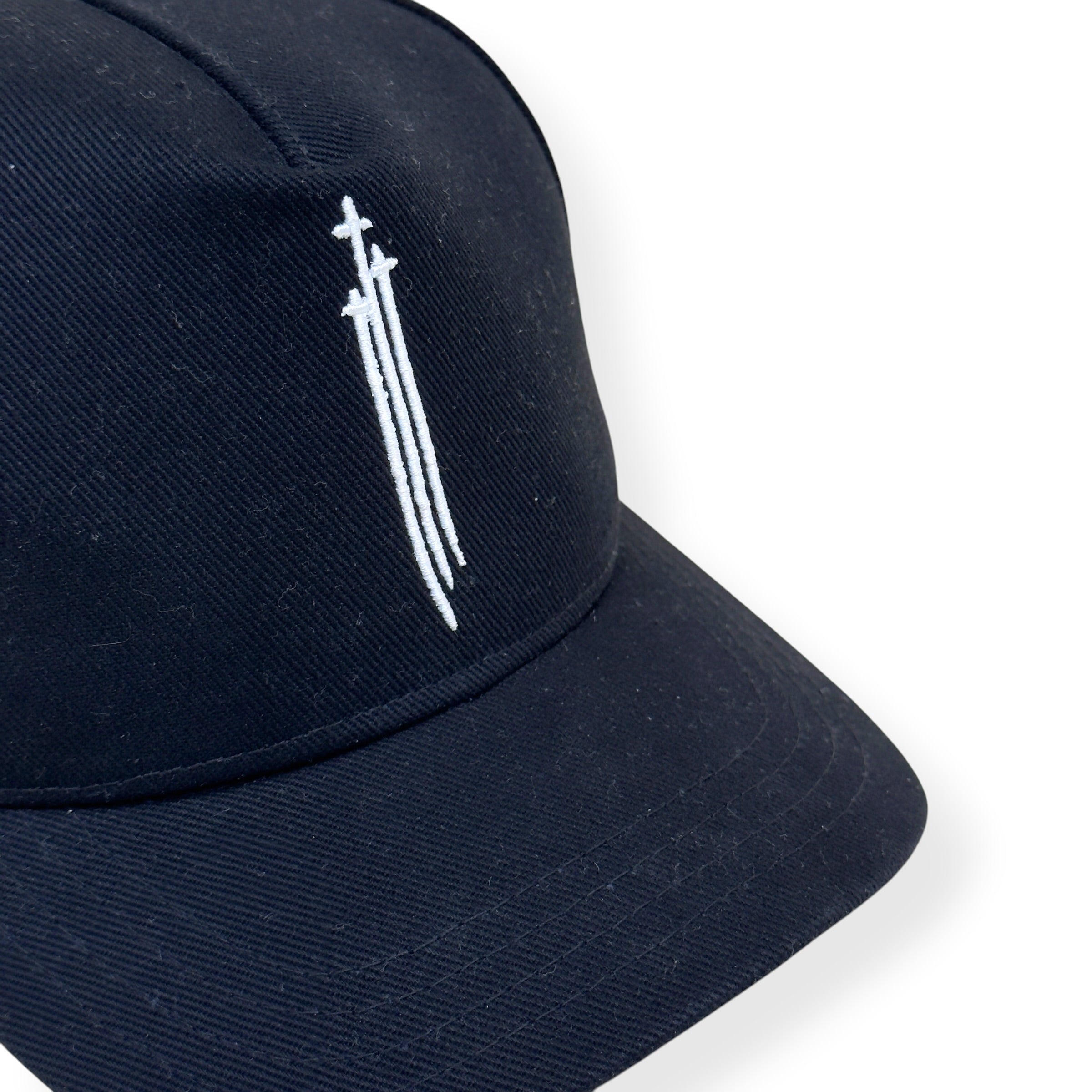 CHROME HEARTS RS3 DAGGER BASEBALL HAT BLACK / WHITE O/S