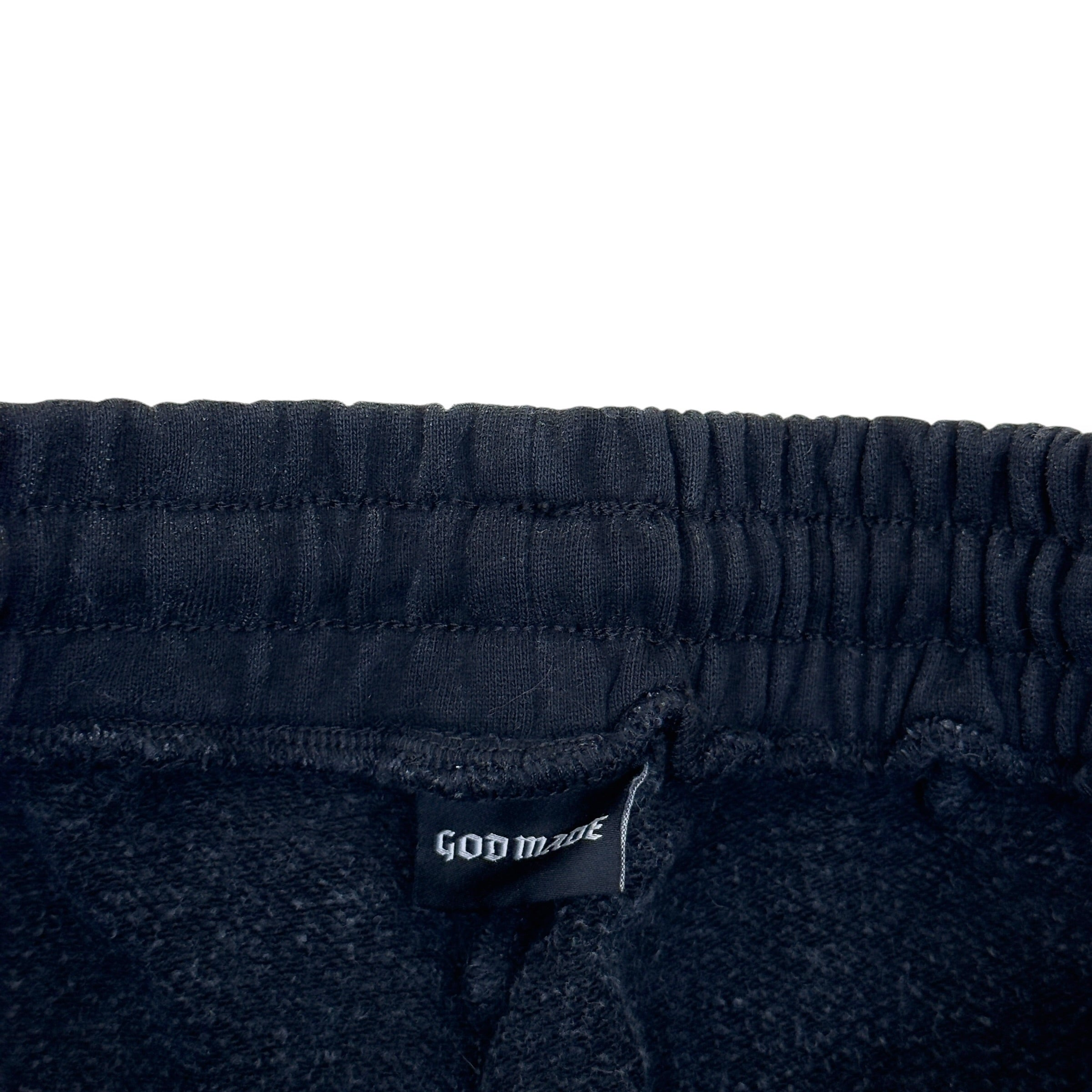 GODMADE FLAME PRINT SHORTS CHARCOAL XL