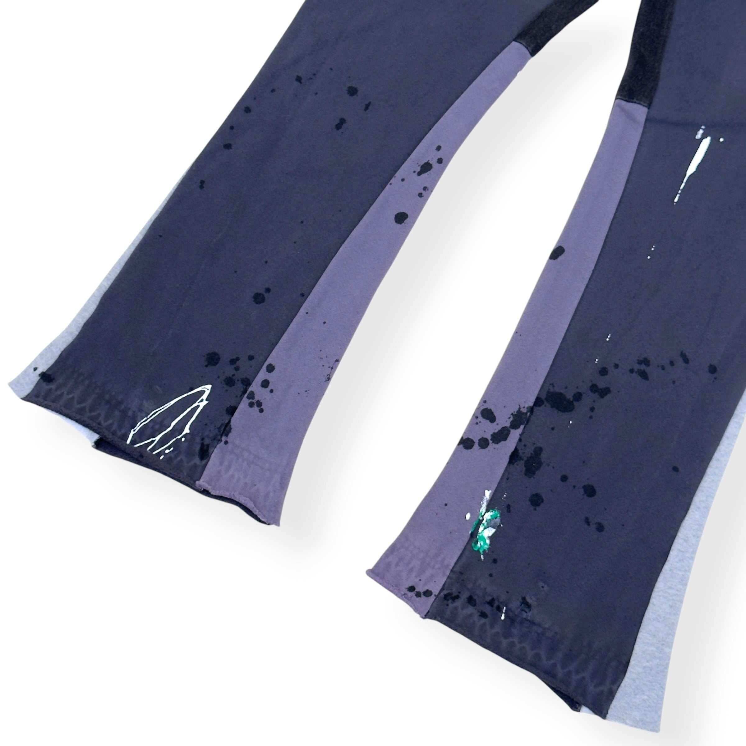 GALLERY DEPT. FLARE DISTRESSED SWEATPANTS NAVY XL