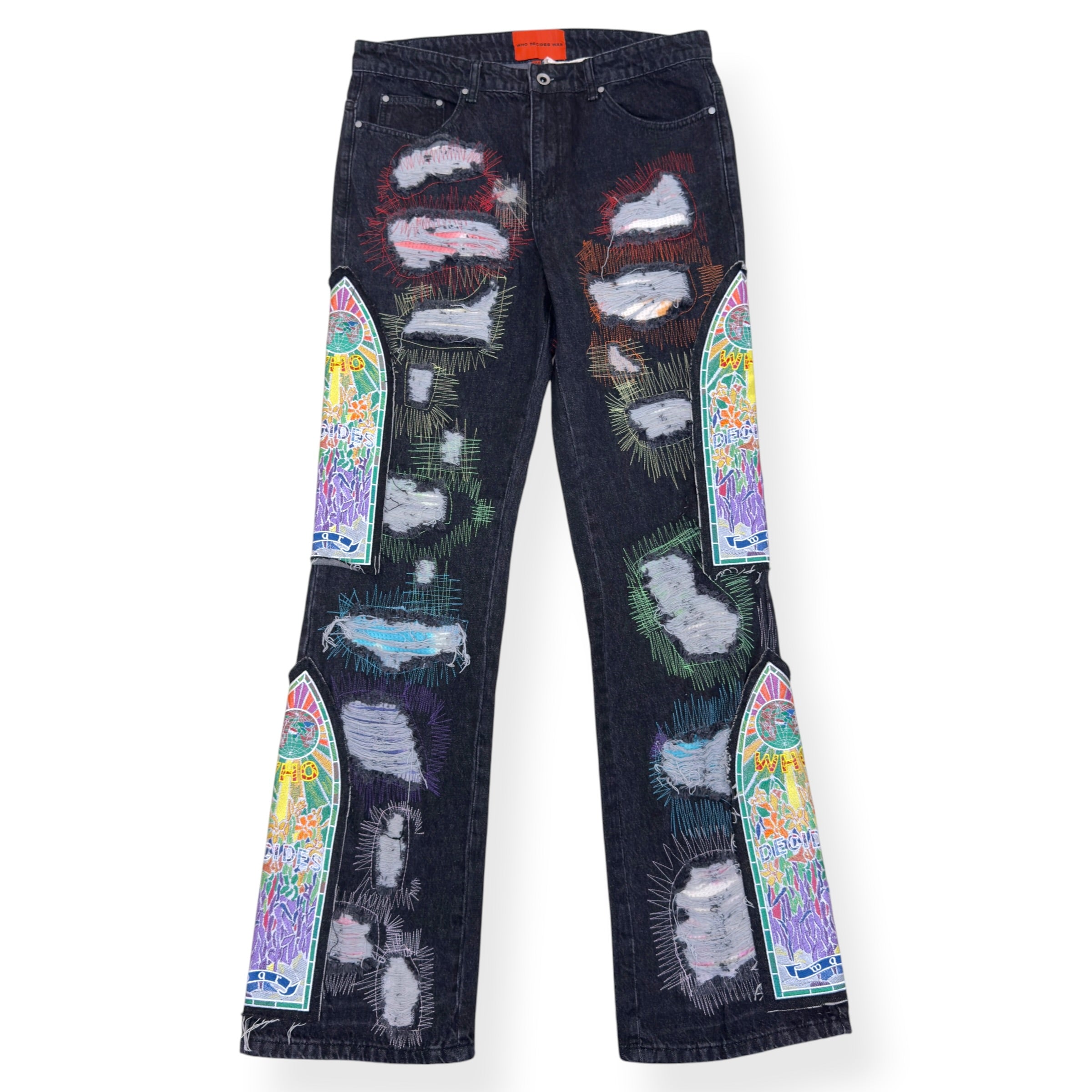 WHO DECIDES WAR PATCHWORK JEANS BLACK L