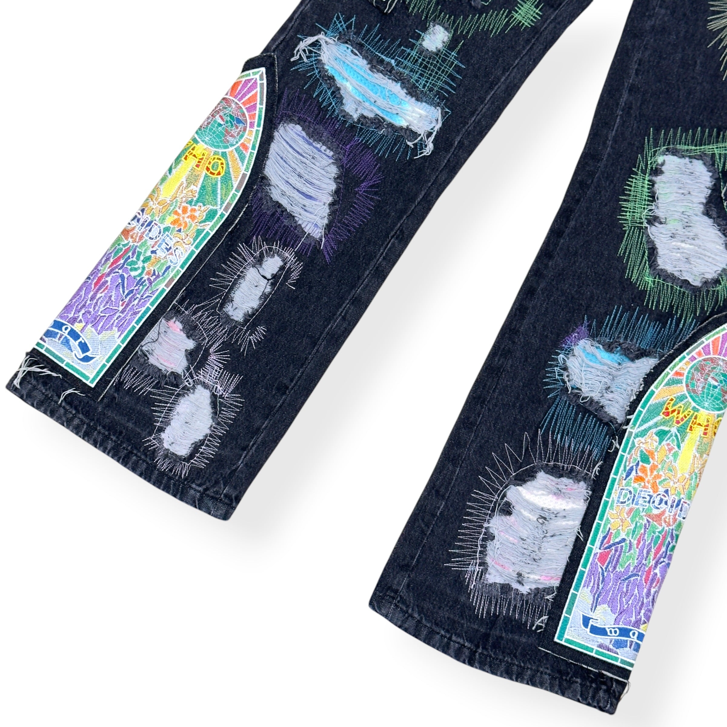 WHO DECIDES WAR PATCHWORK JEANS BLACK L