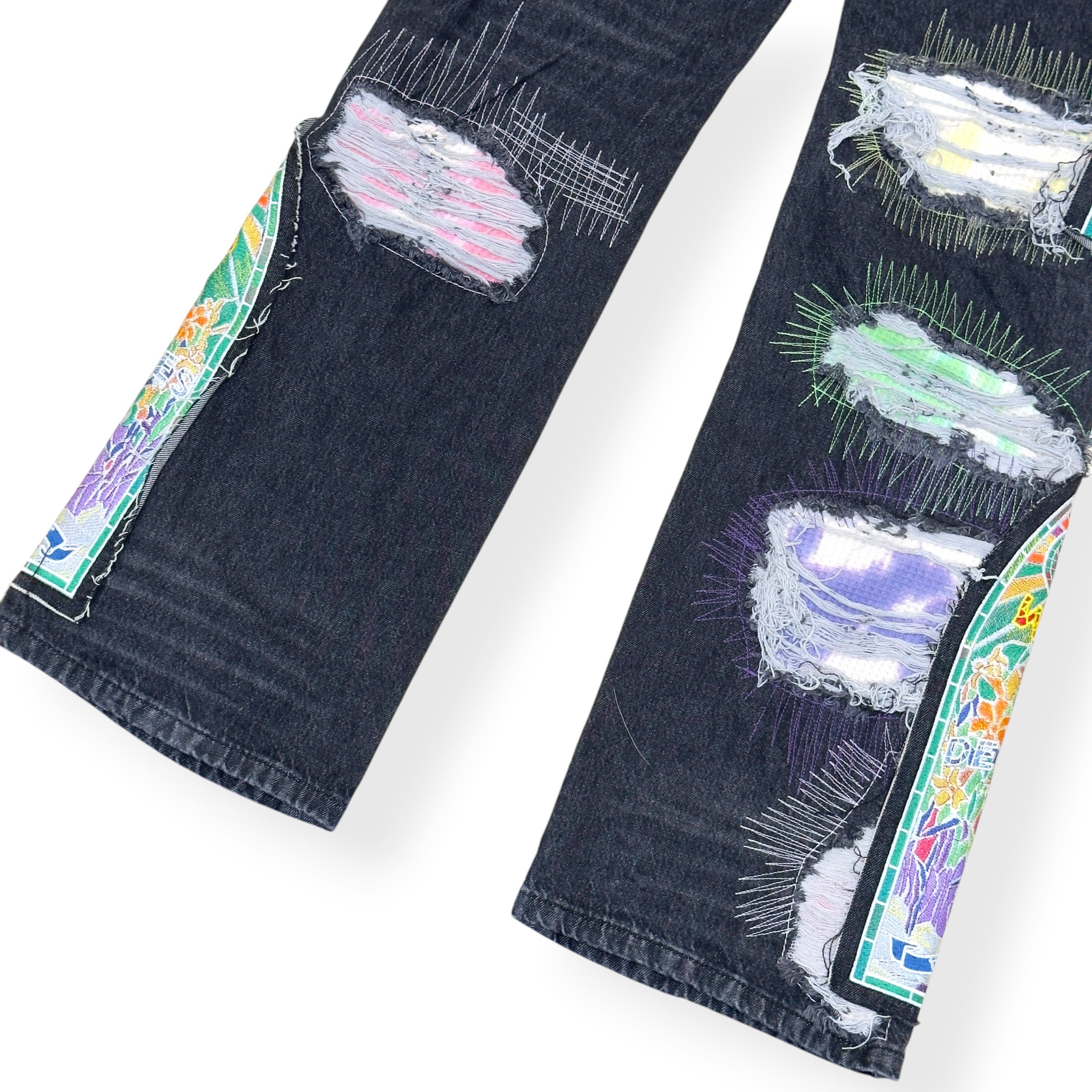 WHO DECIDES WAR PATCHWORK JEANS BLACK L