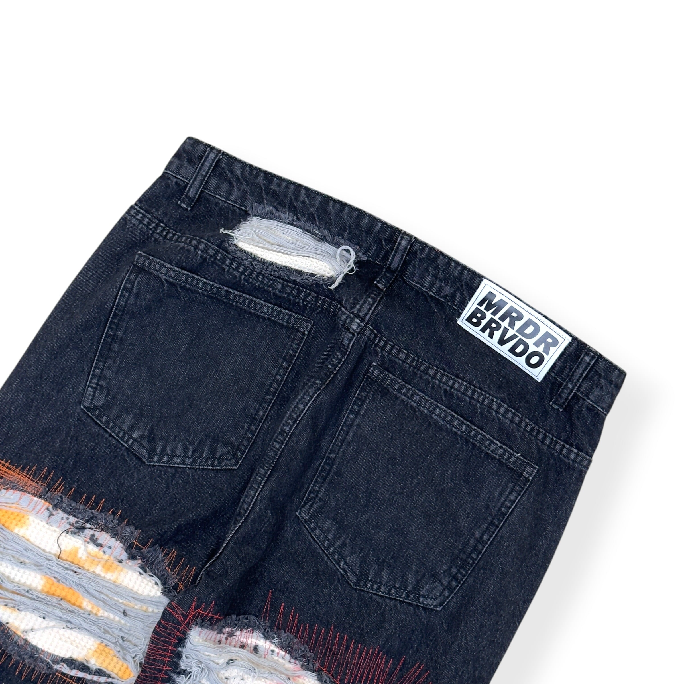 WHO DECIDES WAR PATCHWORK JEANS BLACK L