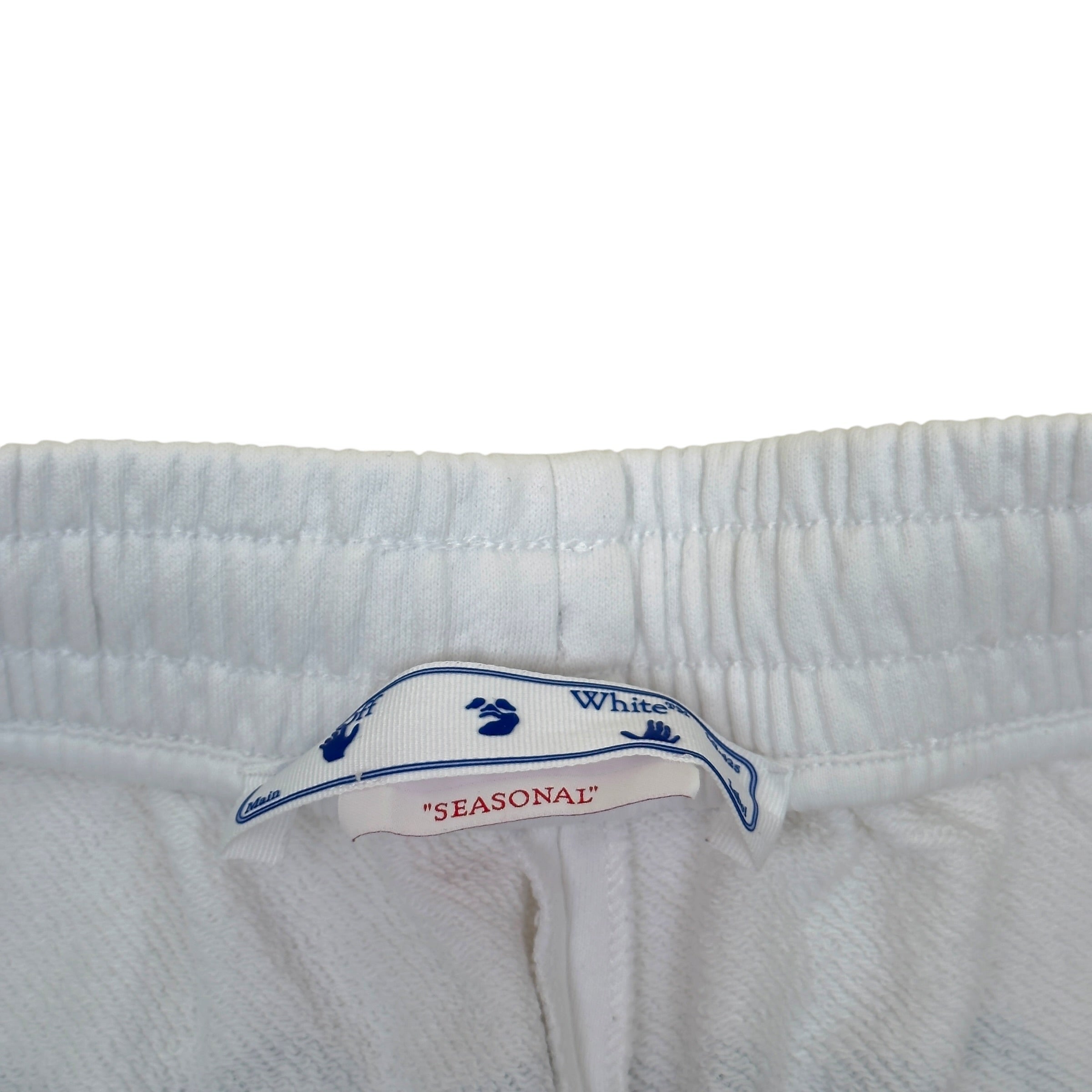 OFF-WHITE LOGO SWEAT SHORTS WHITE L