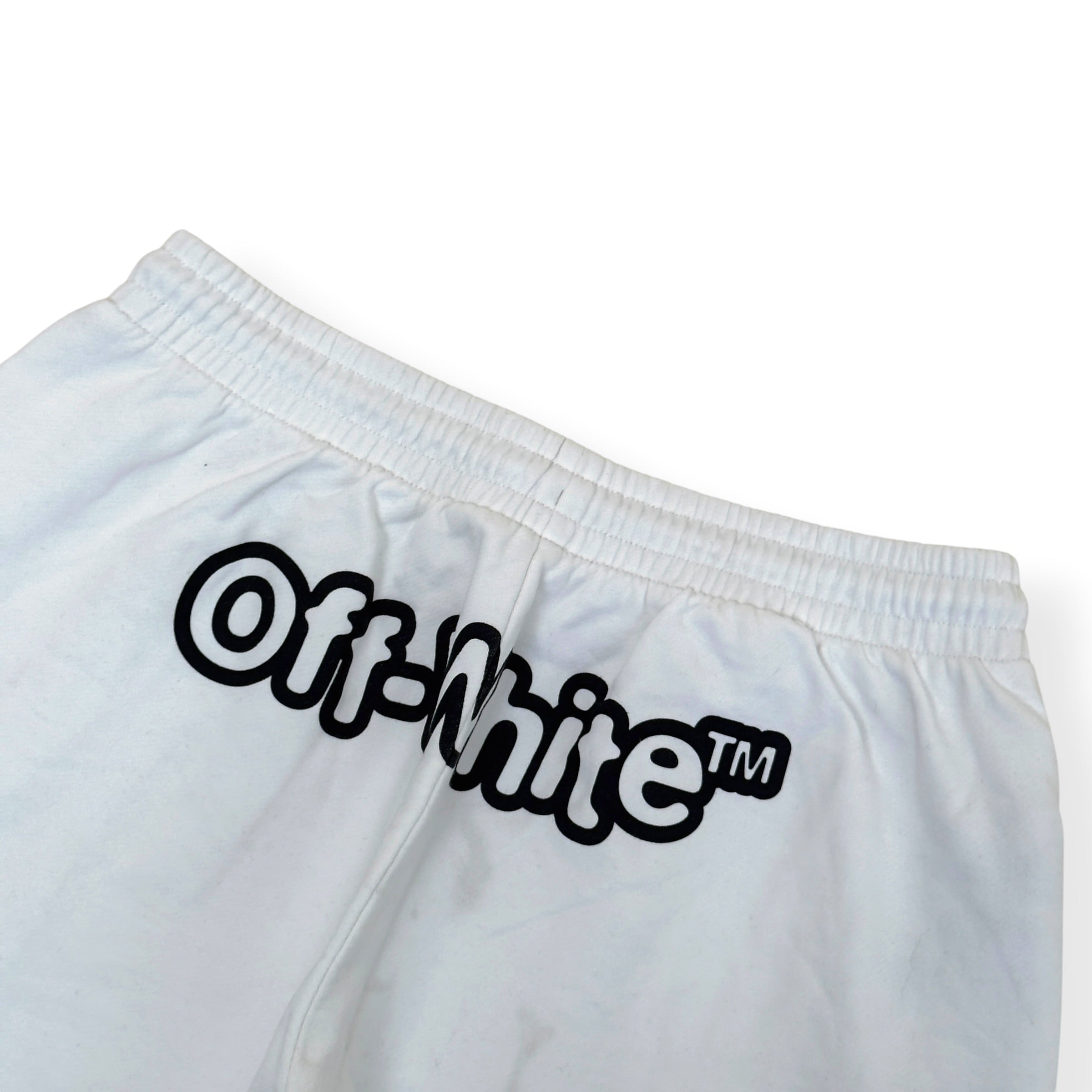 OFF-WHITE LOGO SWEAT SHORTS WHITE L