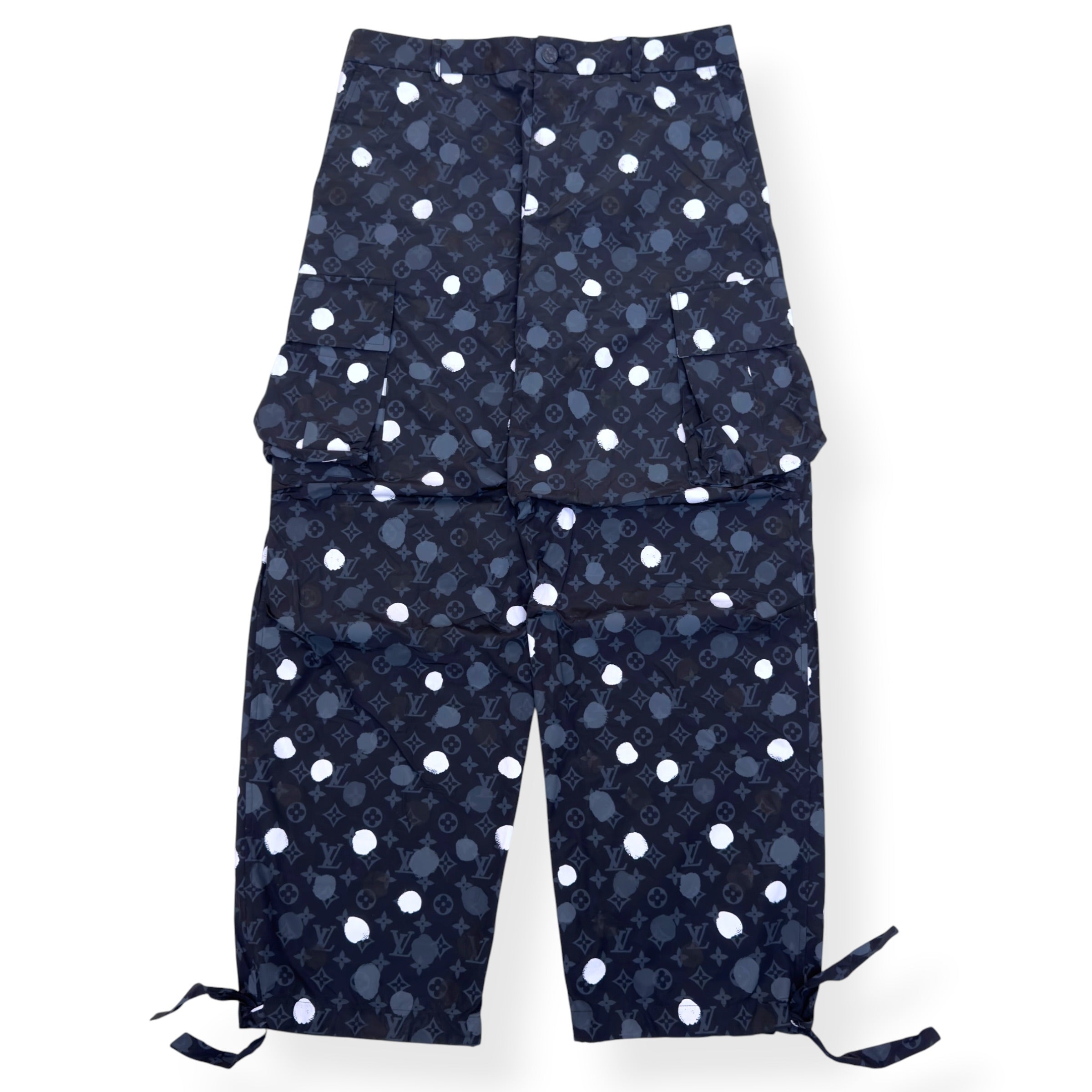 LOUIS VUITTON YAYOI KUSAMA CARGO TROUSERS BLACK L