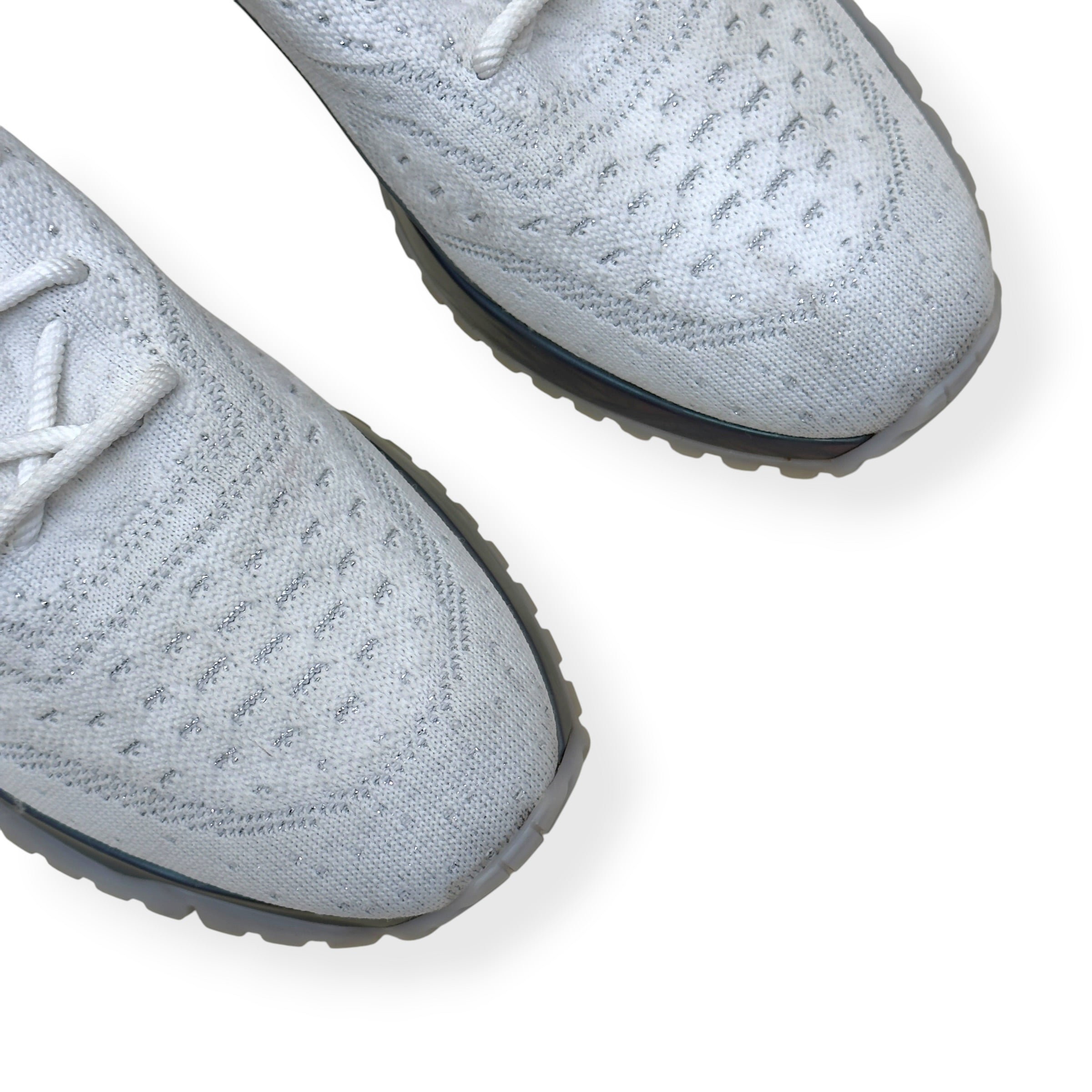LOUIS VUITTON VNR SNEAKER WHITE / METALLIC UK11