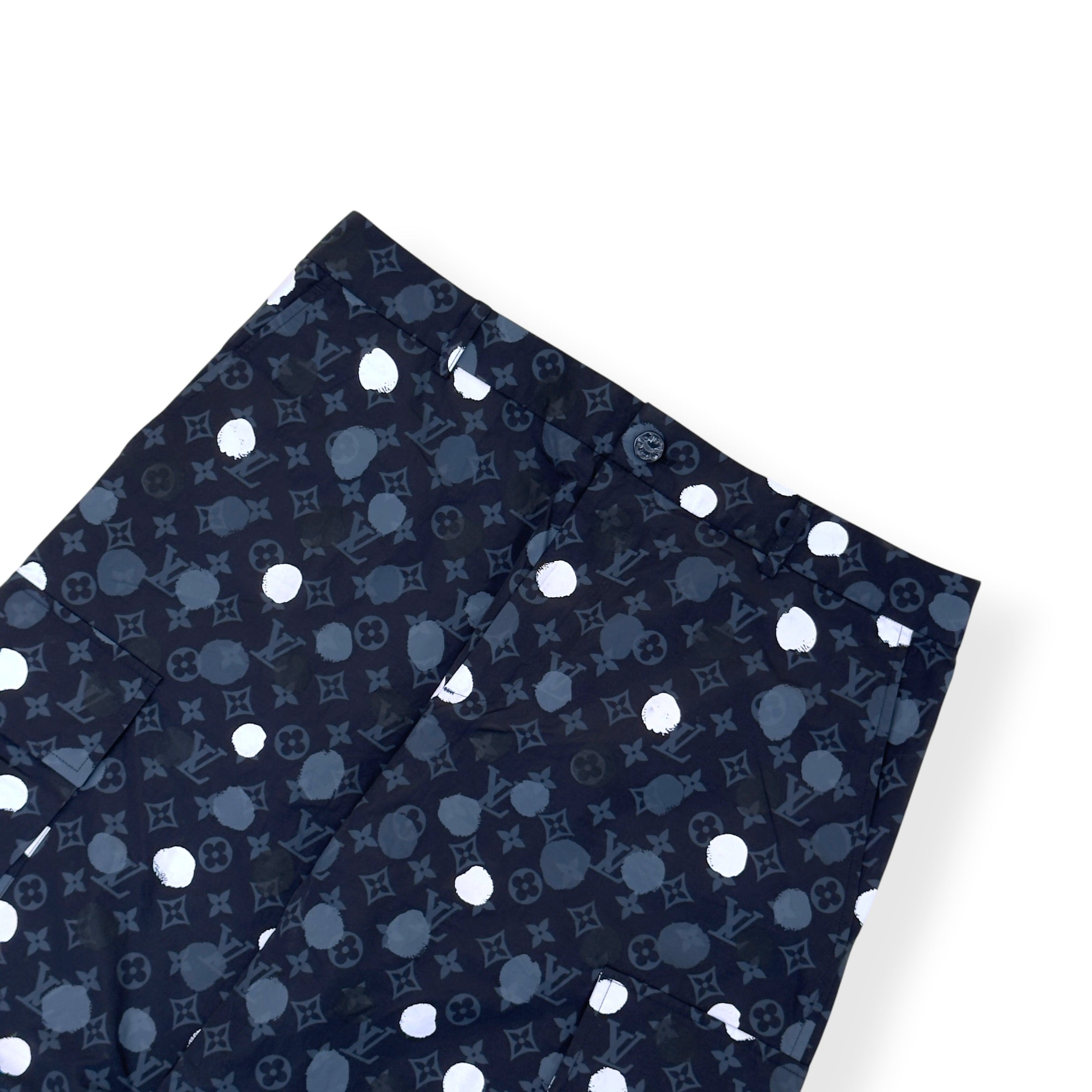 LOUIS VUITTON YAYOI KUSAMA CARGO TROUSERS BLACK L