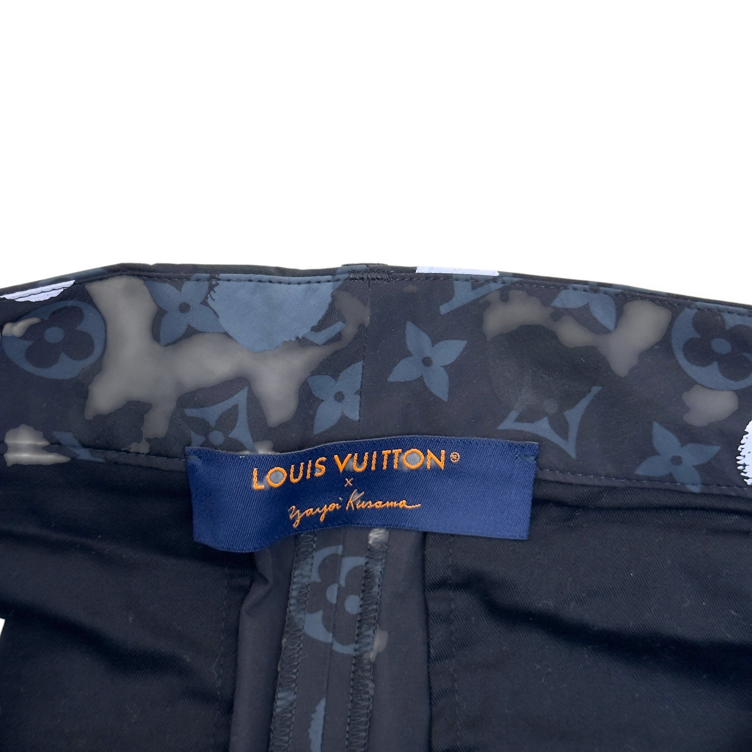 LOUIS VUITTON YAYOI KUSAMA CARGO TROUSERS BLACK L