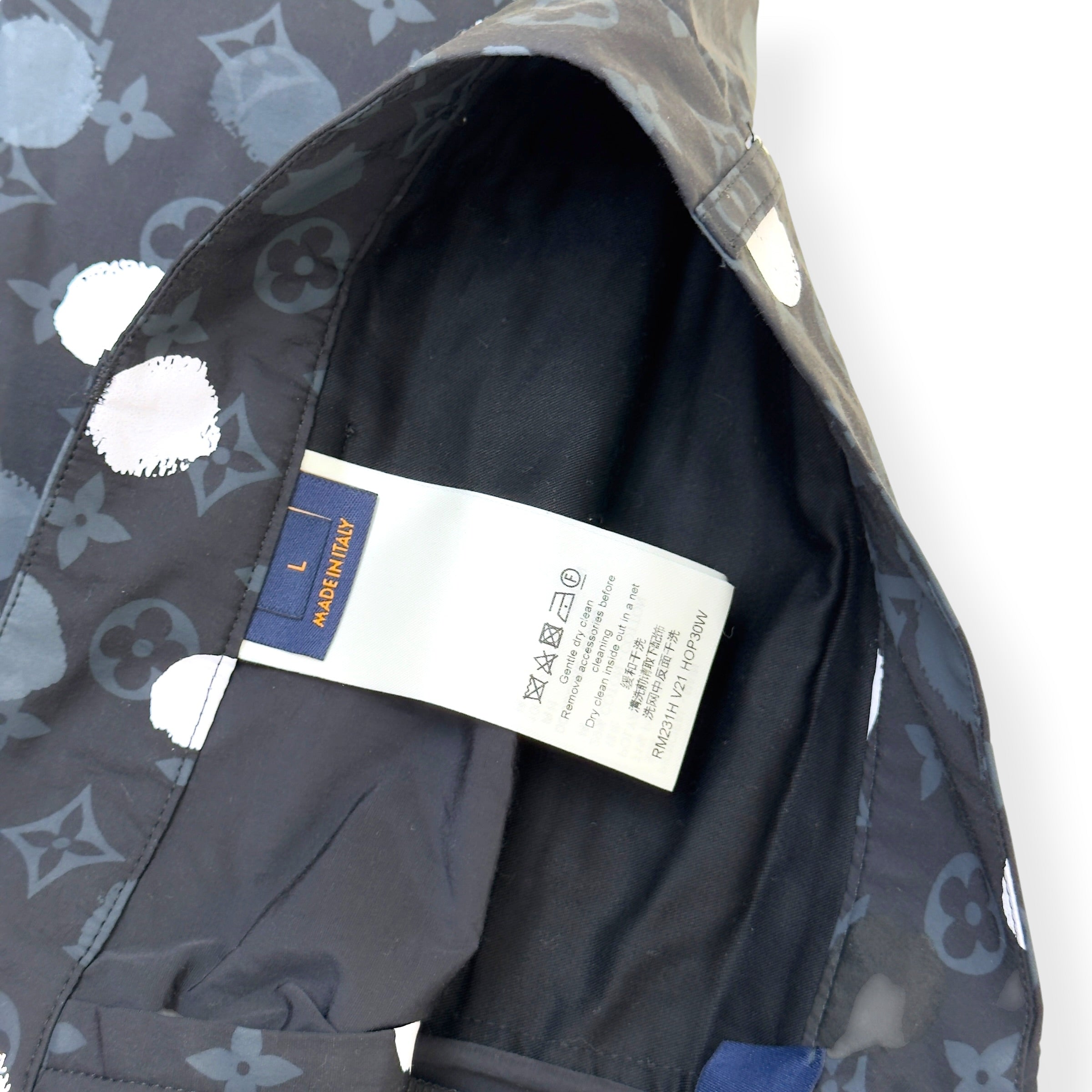 LOUIS VUITTON YAYOI KUSAMA CARGO TROUSERS BLACK L