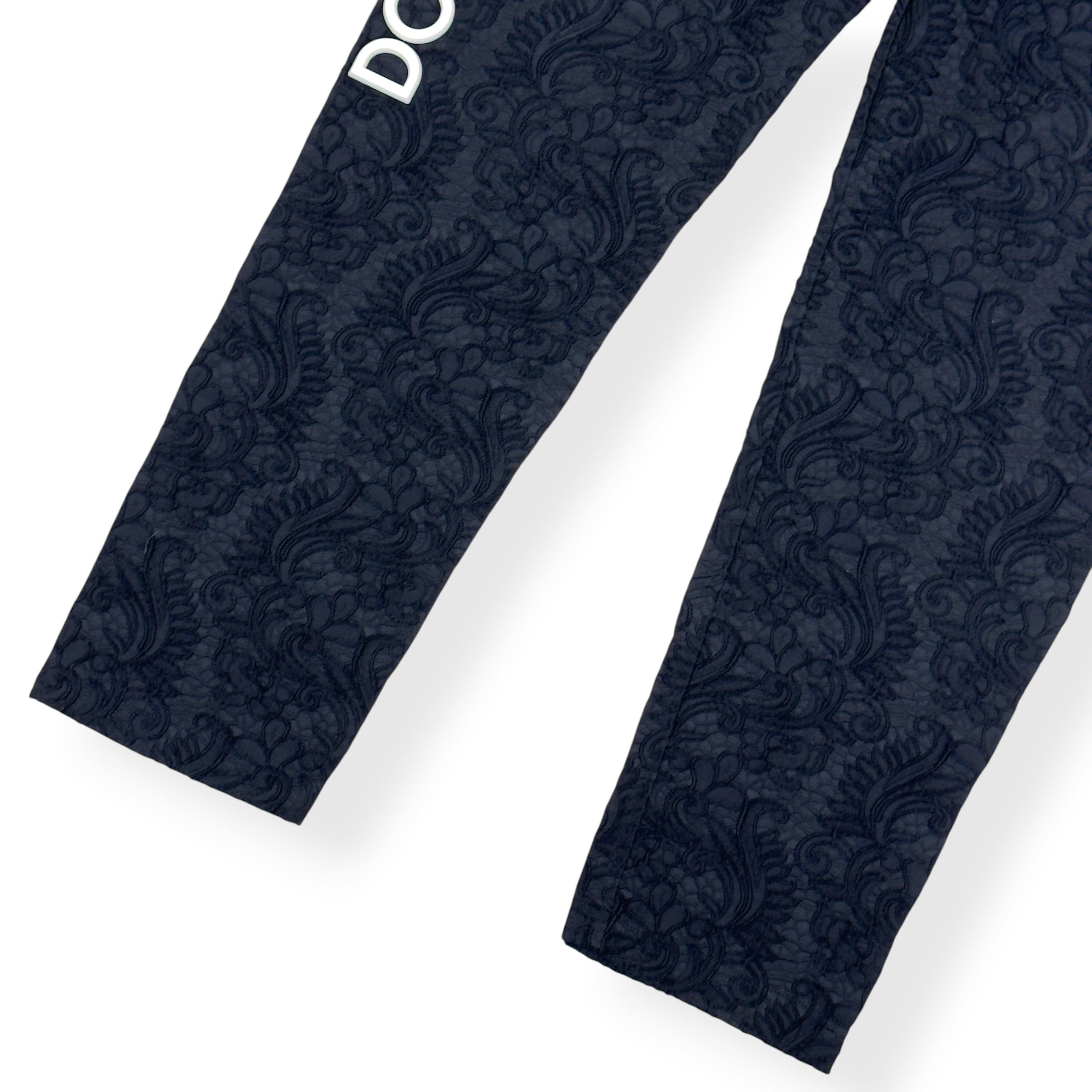 DOLCE GABBANA LOGO TRACK PANTS BLACK 52 / L