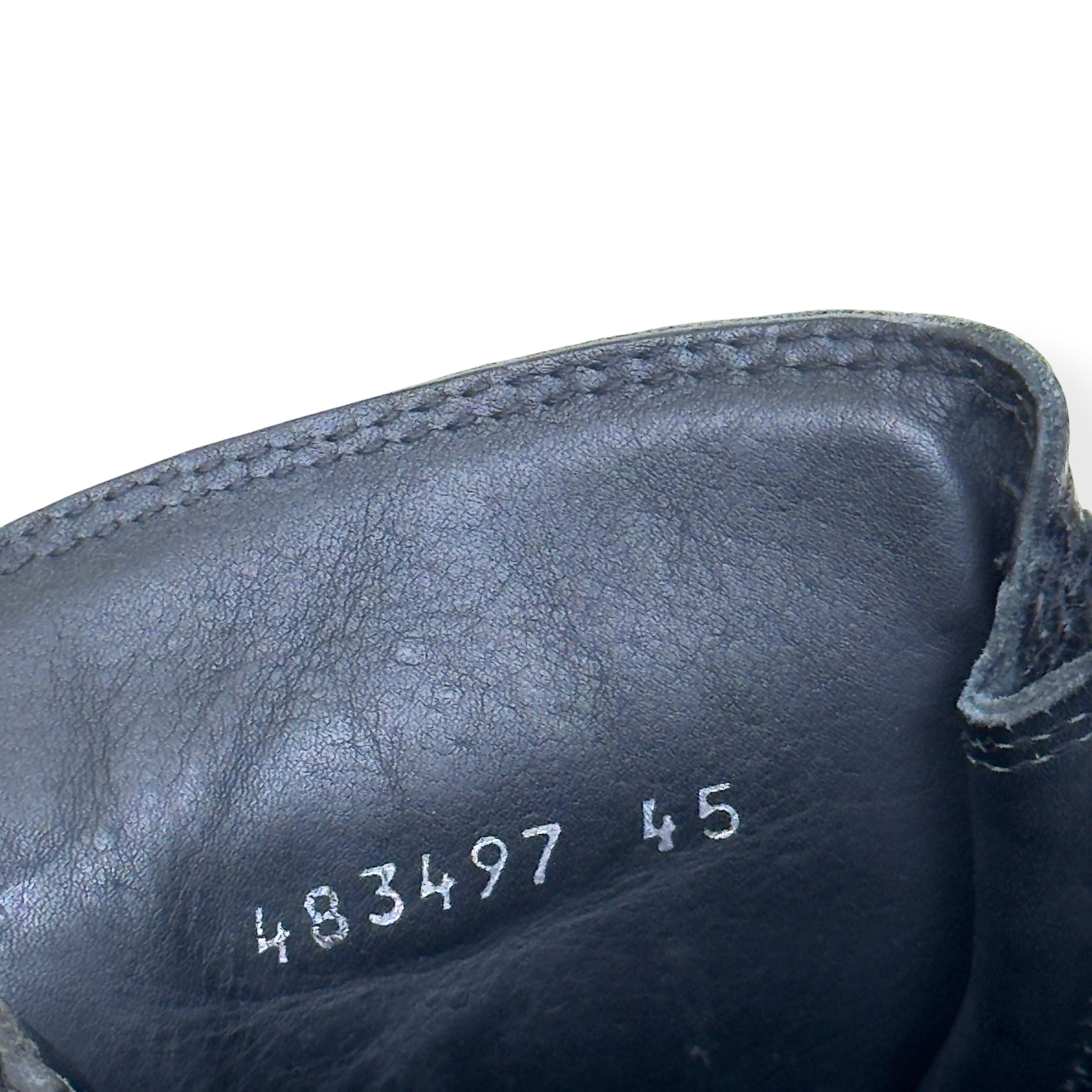 BALENCIAGA ARENA LEATHER HIGH-TOP SNEAKER BLACK 45 / UK11
