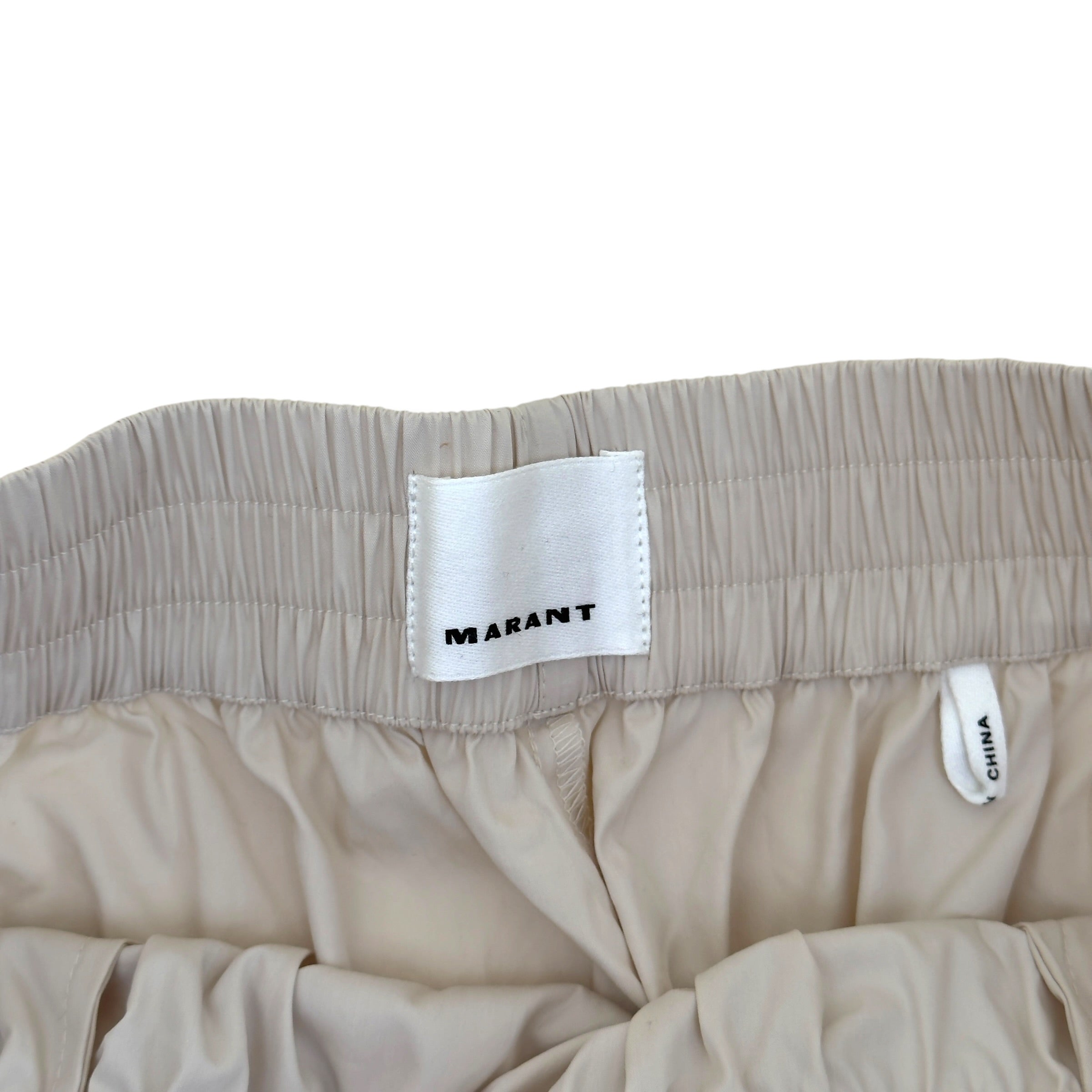 ISABEL MARANT COLOUR BLOCK TRACK TROUSERS ECRU L