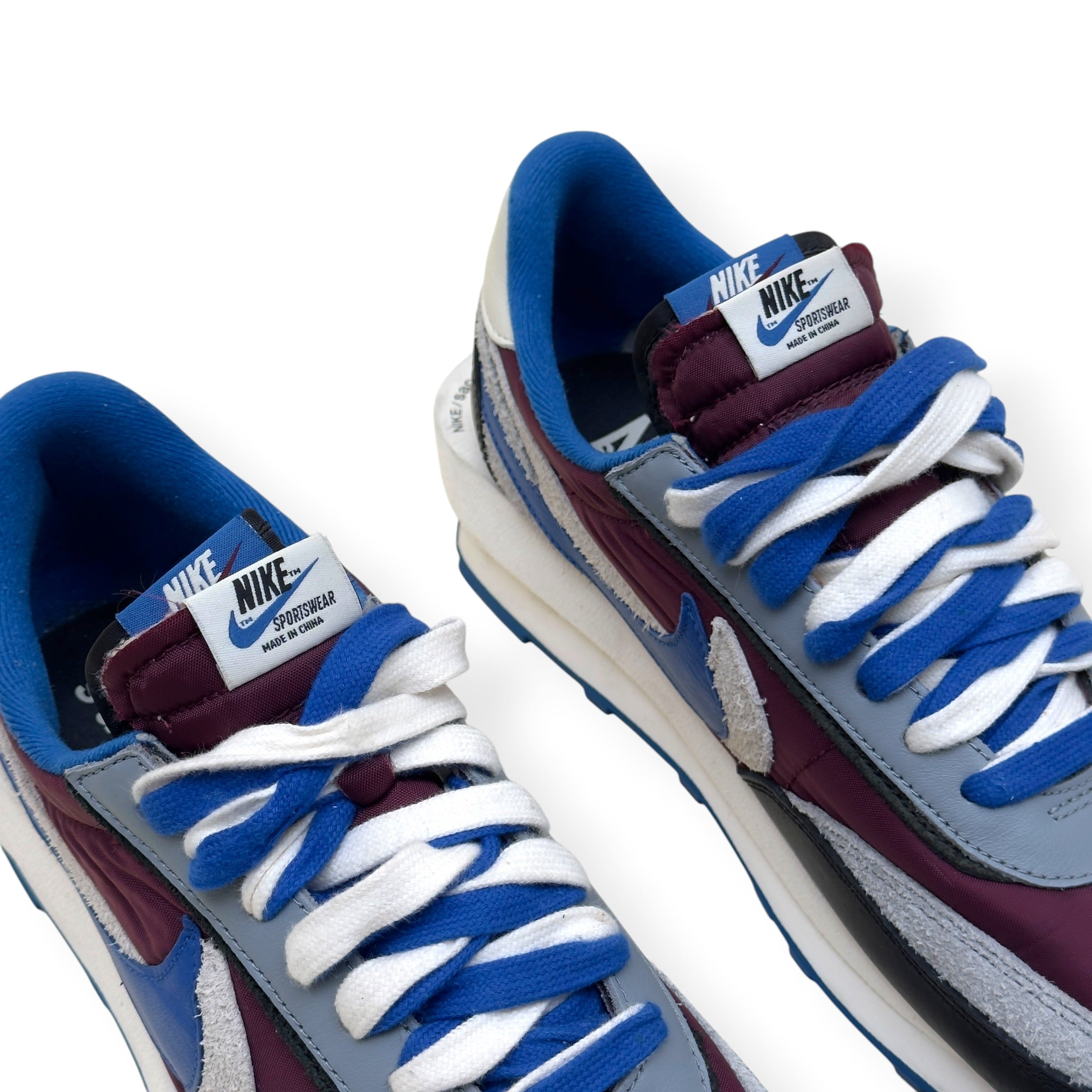 NIKE X SACAI X UNDERCOVER LDWAFFLE SNEAKER ‘NIGHT MAROON TEAM ROYAL’ UK10