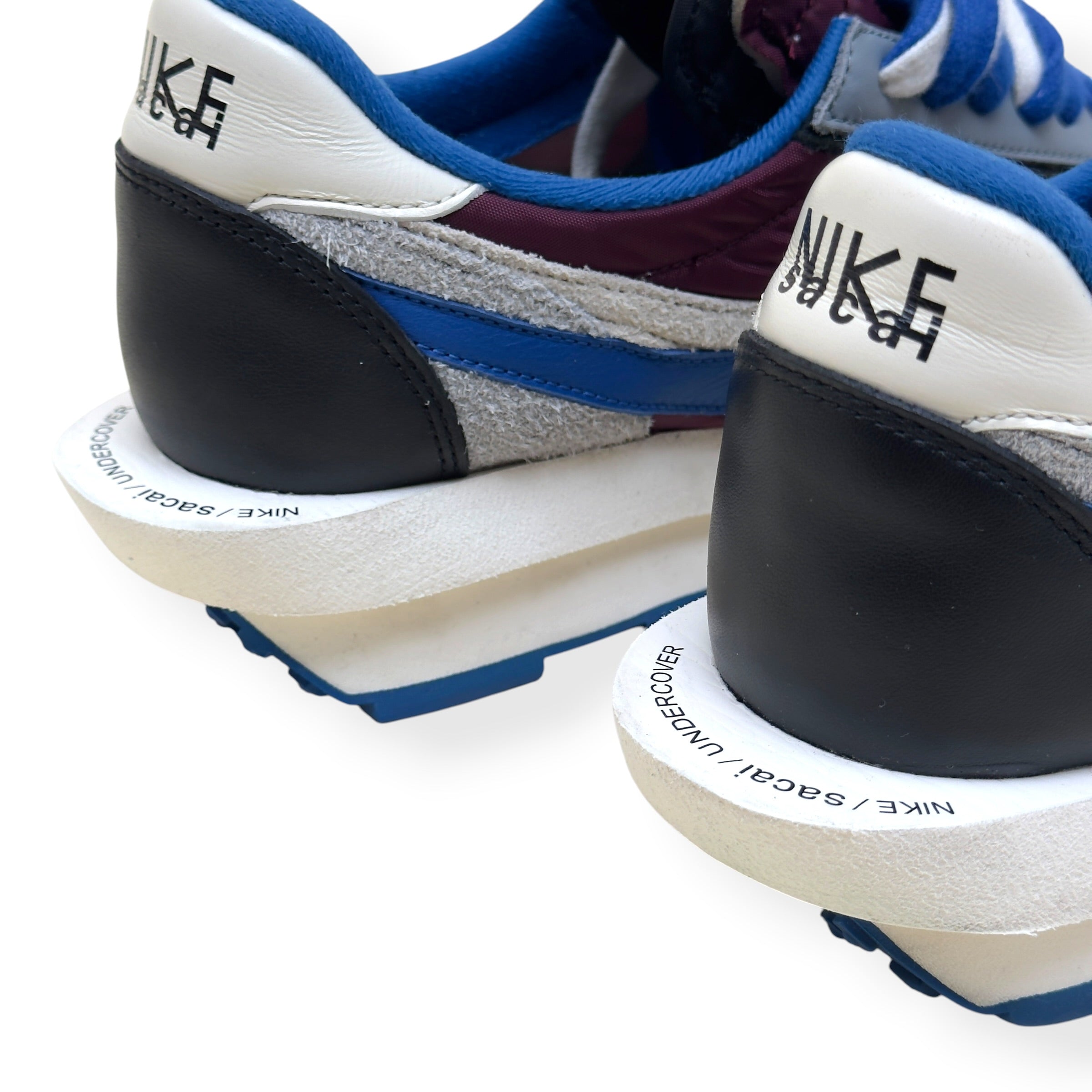 NIKE X SACAI X UNDERCOVER LDWAFFLE SNEAKER ‘NIGHT MAROON TEAM ROYAL’ UK10