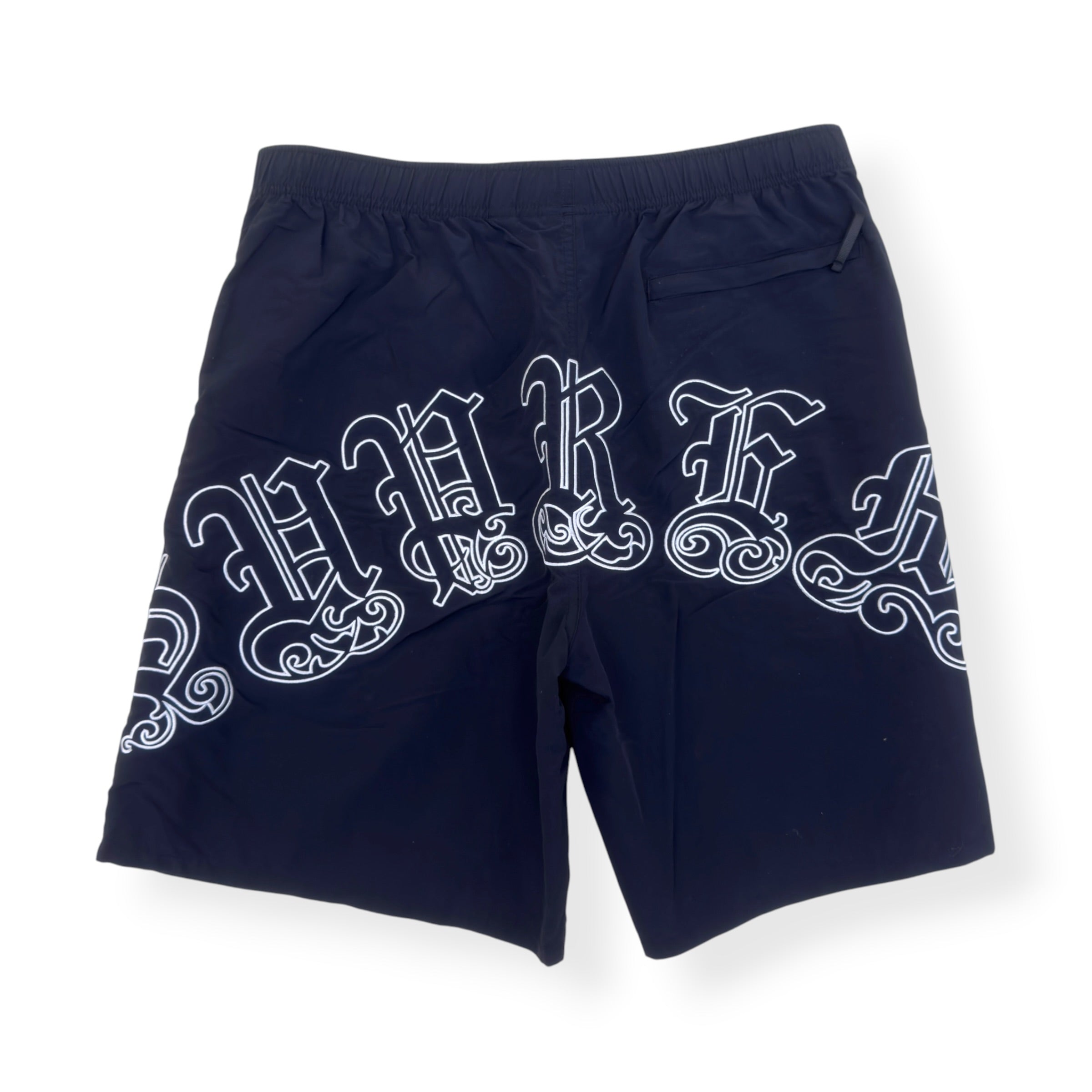 SUPREME SS23 OLD ENGLISH LOGO SHORTS BLACK L