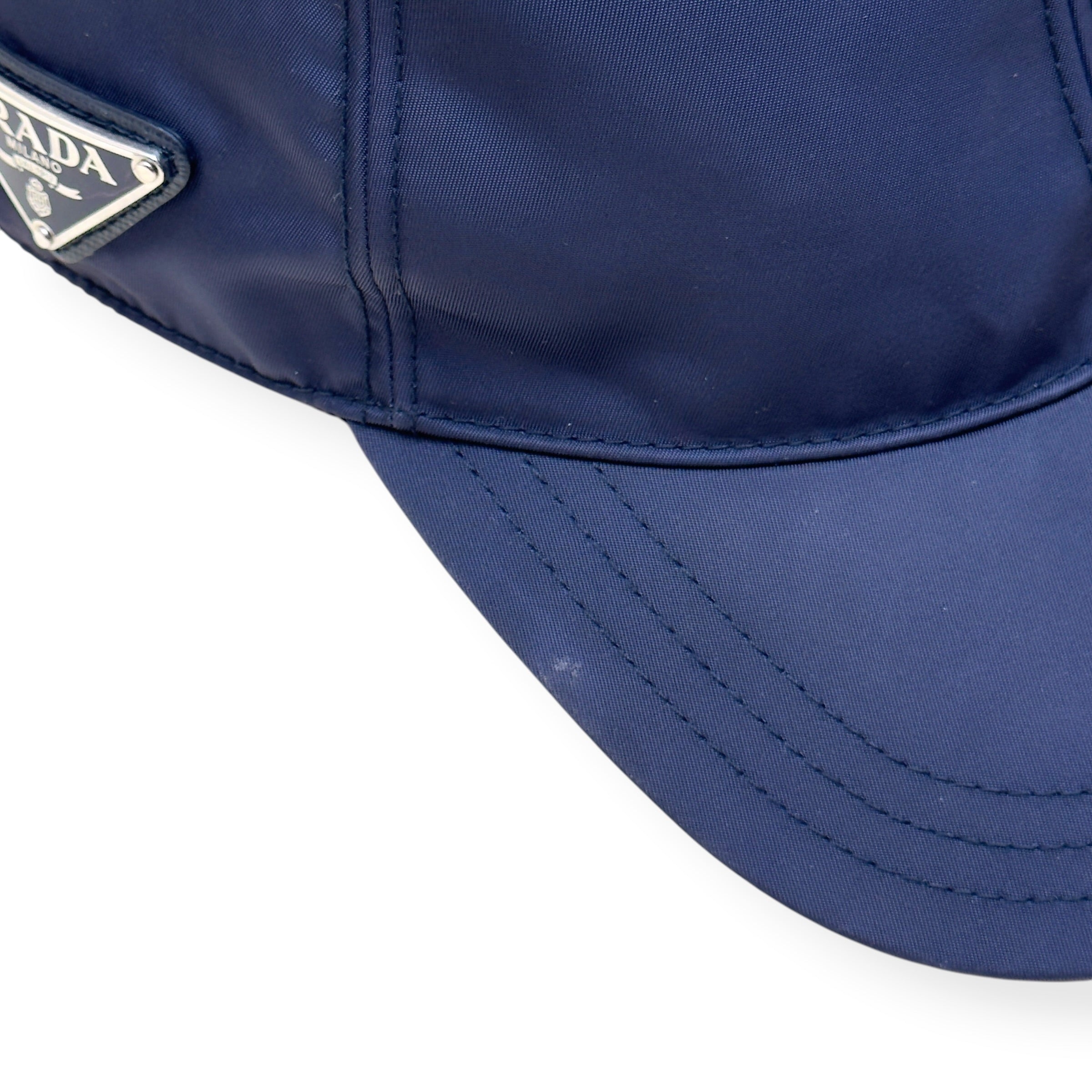 PRADA RE-NYLON BASEBALL CAP NAVY XL