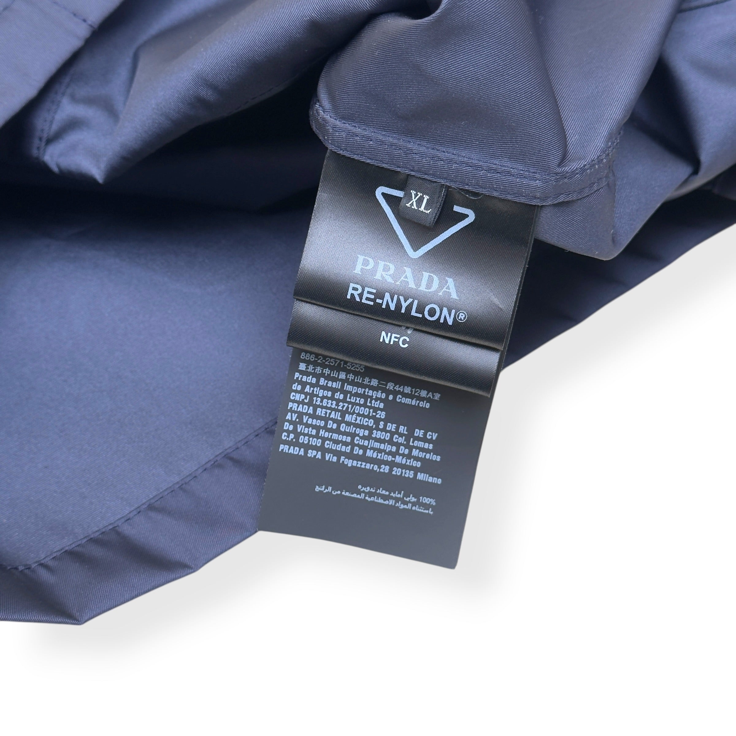 PRADA RE-NYLON DOUBLE POCKET JACKET NAVY XL