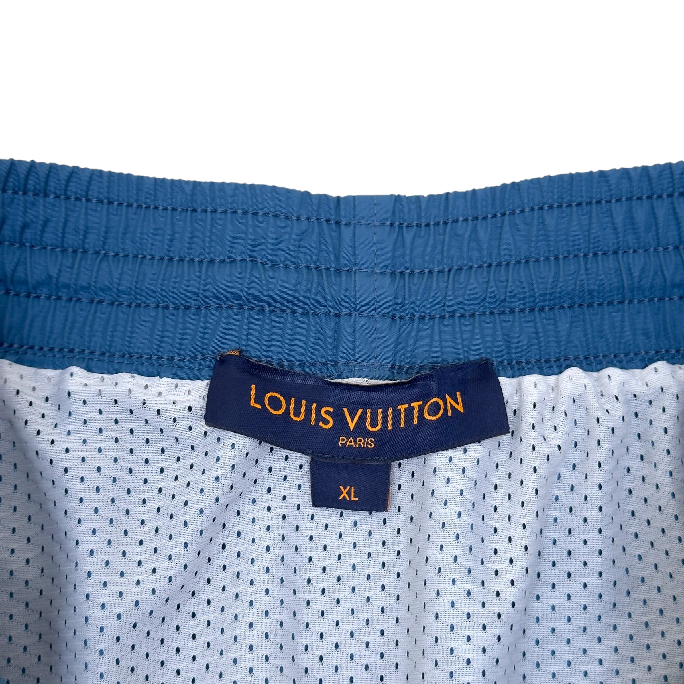 LOUIS VUITTON MONOGRAM SWIM SHORTS BLUE XL