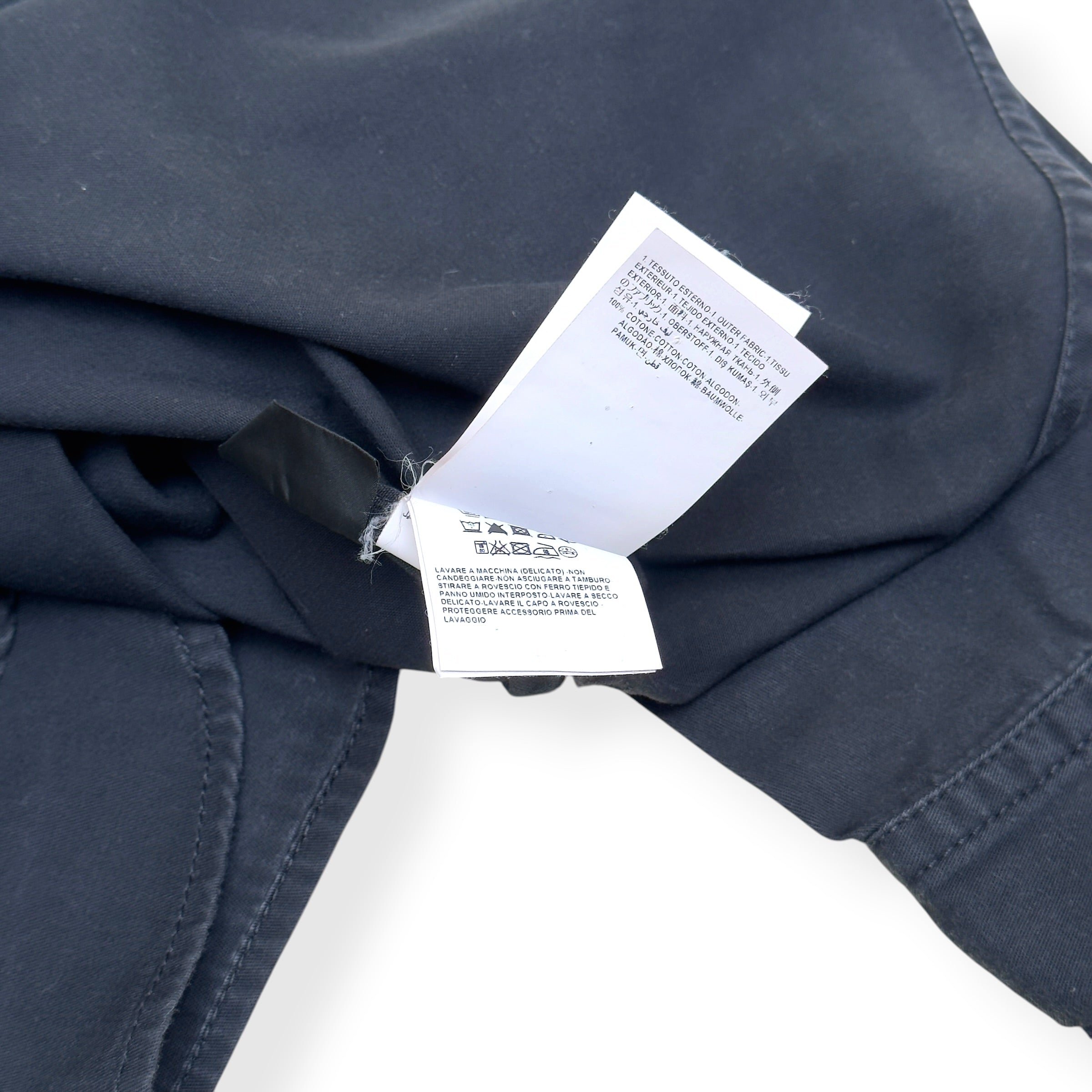 VERSACE MEDUSA BUTTON DENIM SHIRT BLACK 40 / M