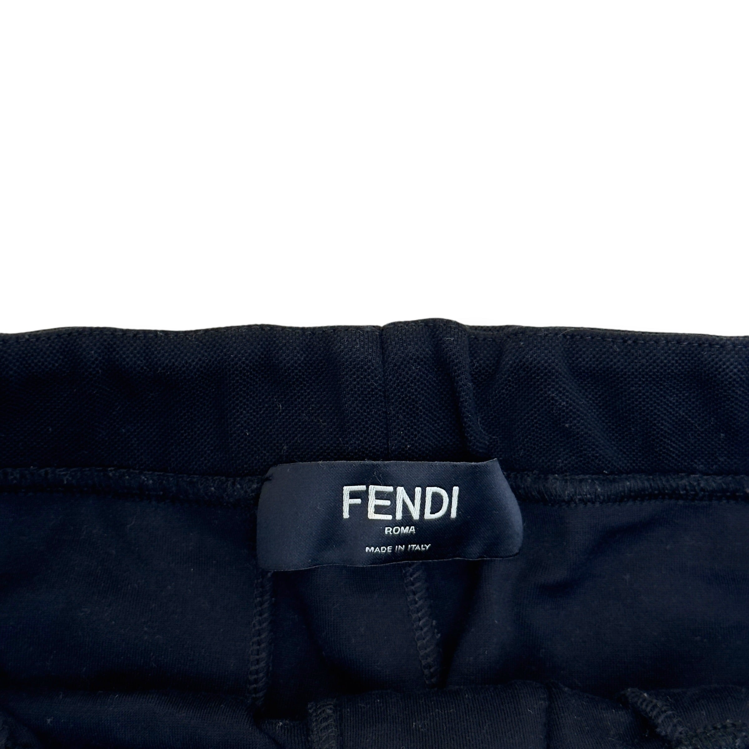 FENDI FF MONOGRAM TRACK PANTS BLACK 52 / L