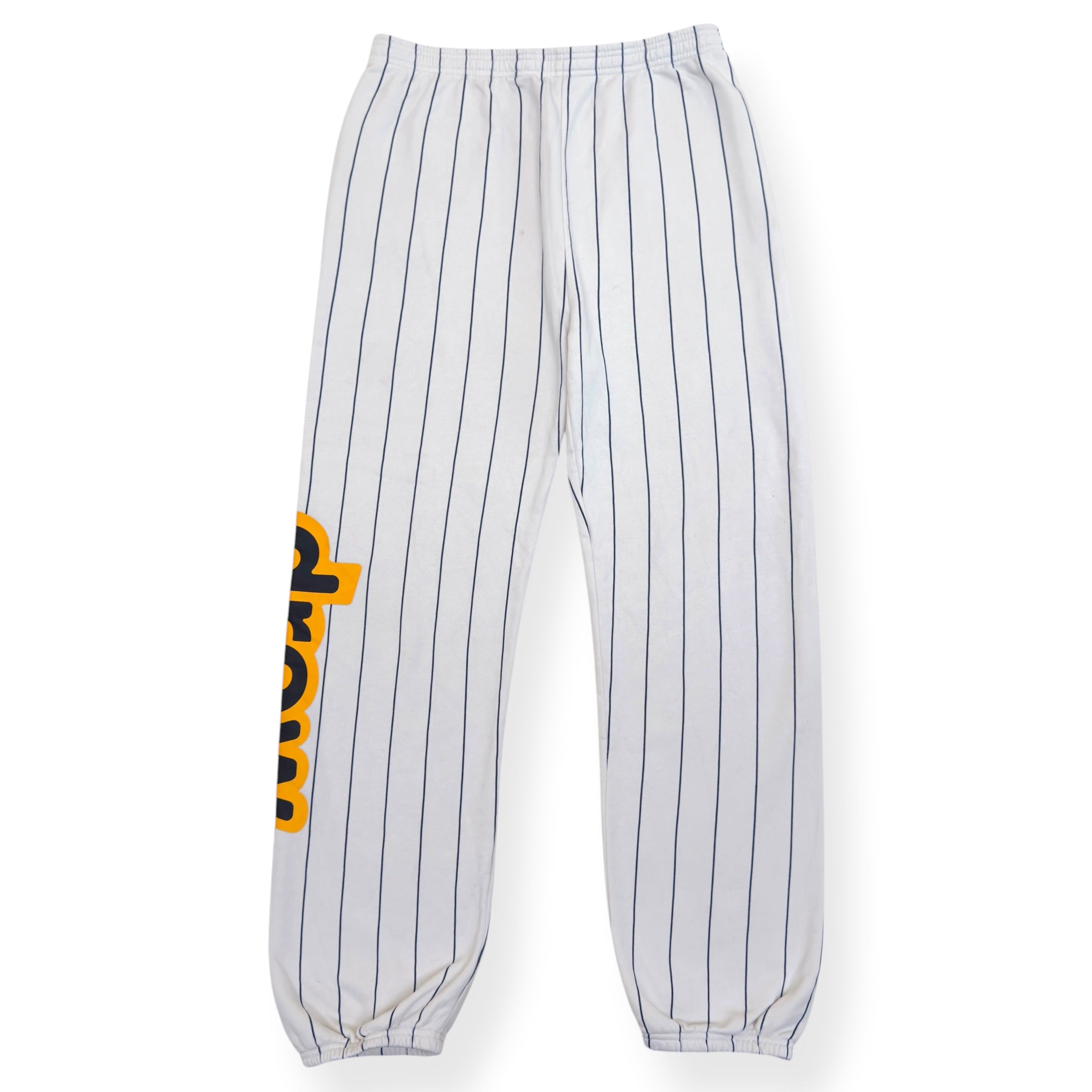 DREW HOUSE SECRET SWEATPANTS PINSTRIPE WHITE M